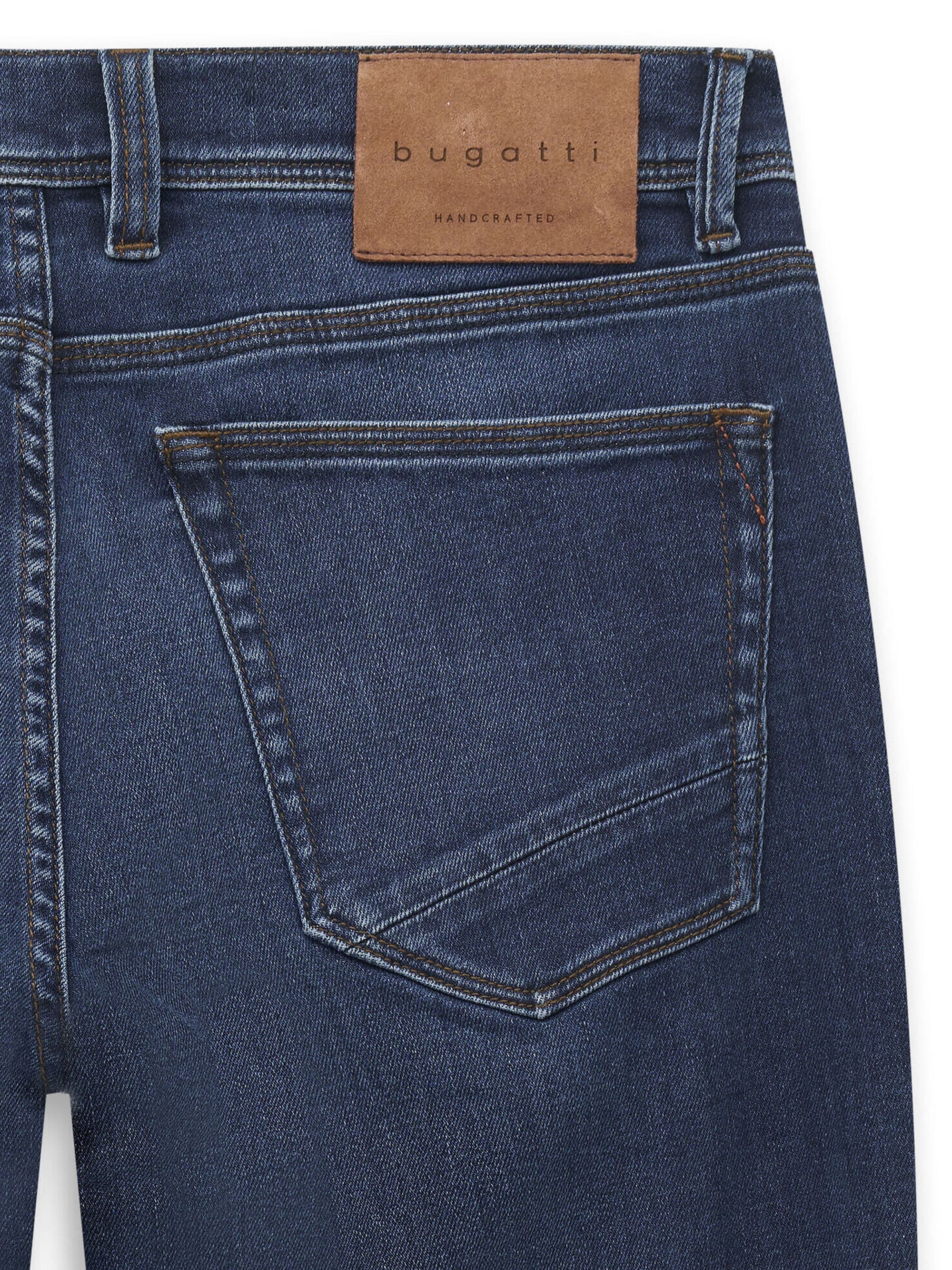 bugatti 5-Pocket-Jeans »Slim Fit« Slim Fit Candiani Denim Used Wash