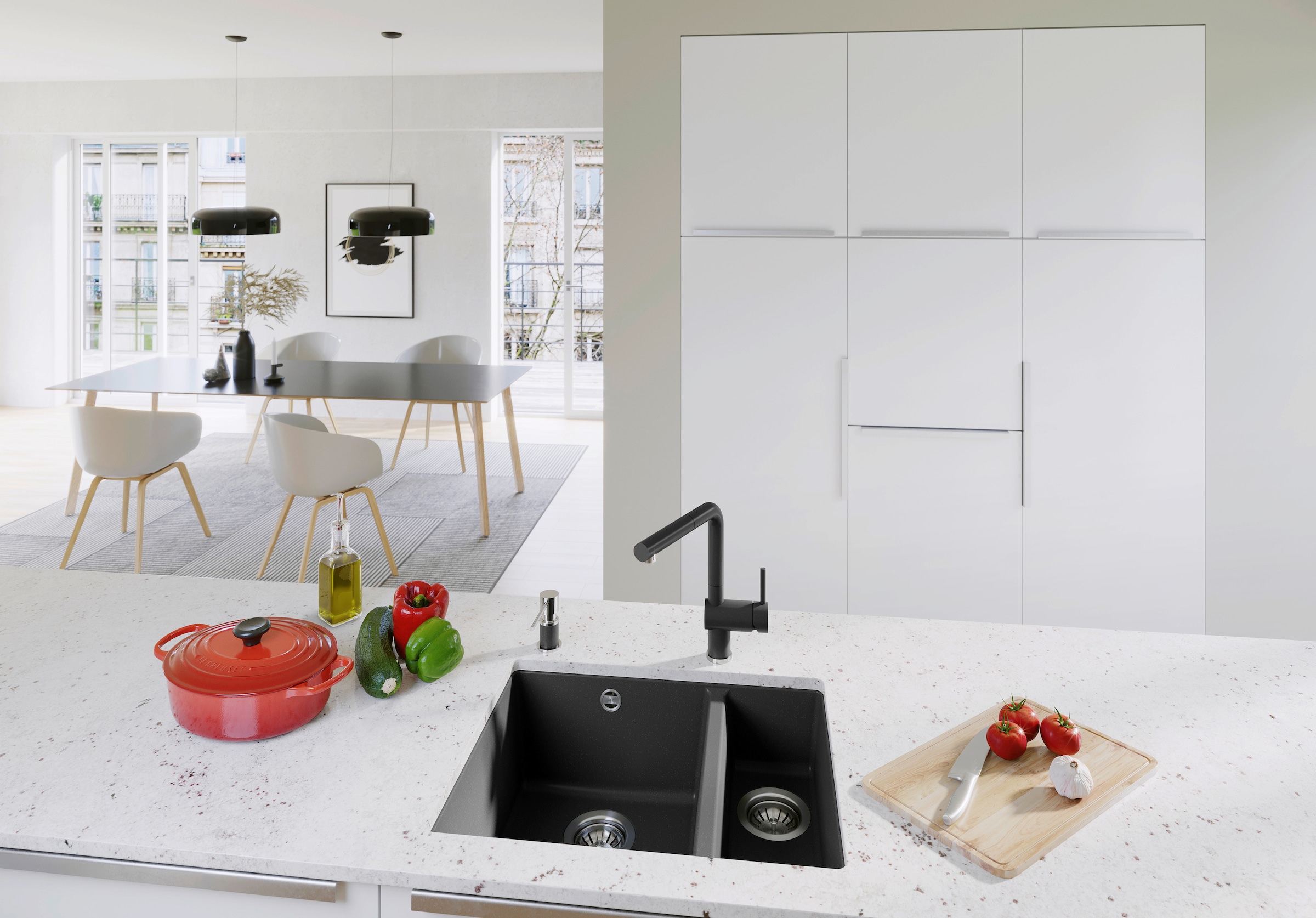 Blanco Granitspüle »ROTAN 340/160-U« 1 Stk. tlg. erhältlich in mehreren Farben