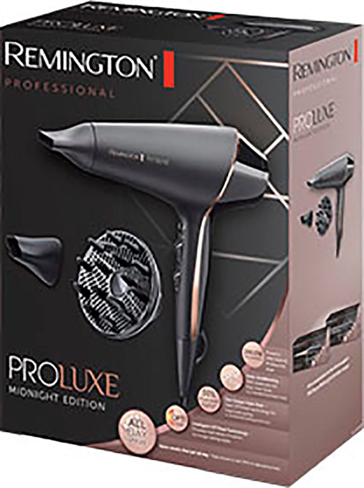 Remington Haartrockner »PROluxe Midnight Edition (AC9140B)«, 2400 W, 3  Aufsätze, 2.400 Watt, Ionengenerator, Stylingdüse & Diffusor mit 3 Jahren  XXL Garantie