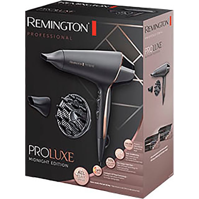 Remington Haartrockner »PROluxe Midnight Edition (AC9140B)«, 2400 W, 3  Aufsätze, 2.400 Watt, Ionengenerator, Stylingdüse & Diffusor mit 3 Jahren  XXL Garantie