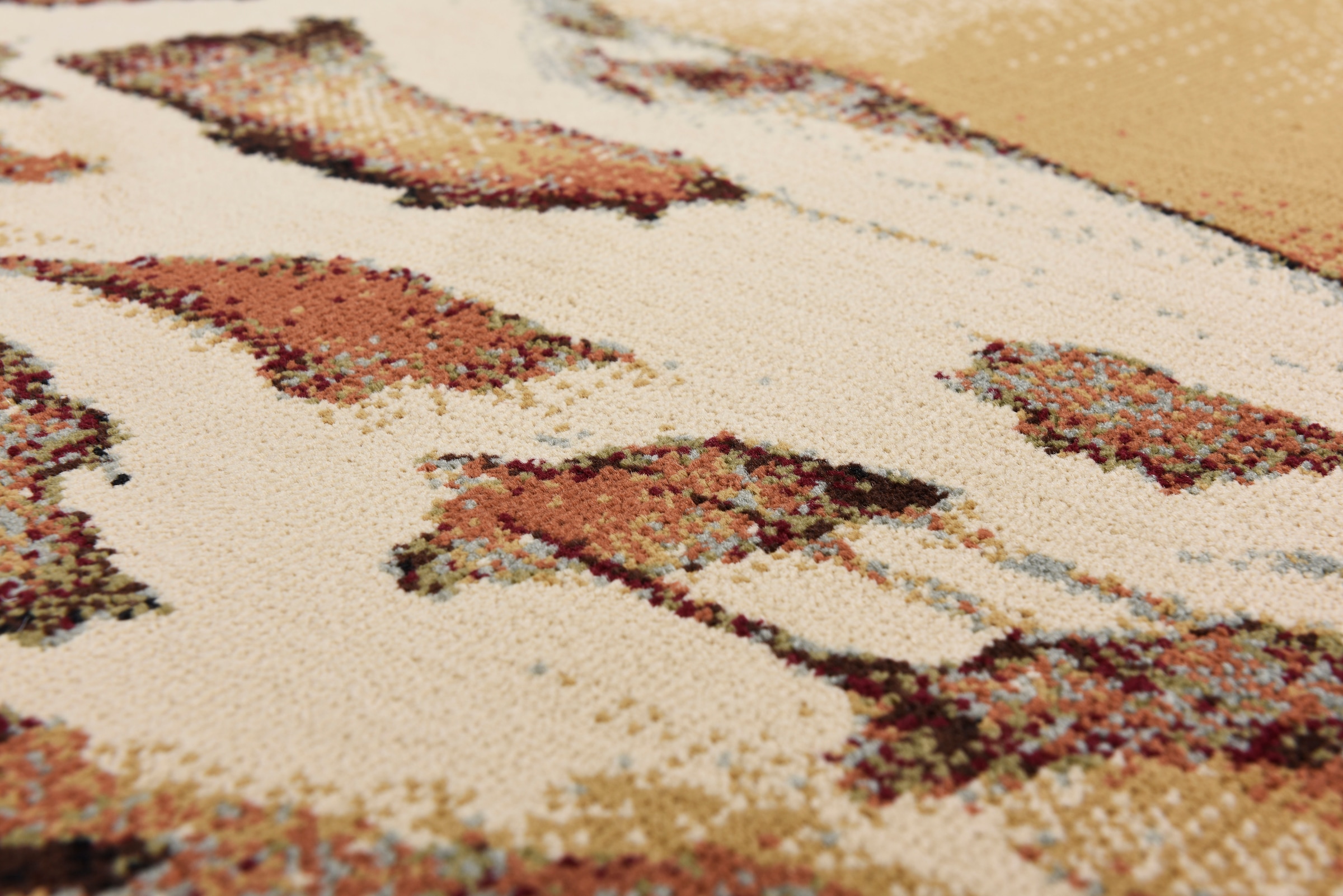 Gino Falcone Teppich »Museum Giraffe« rechteckig 10 mm Höhe Kurzflor, mit Motiv, Giraffe, Wohnzimmer