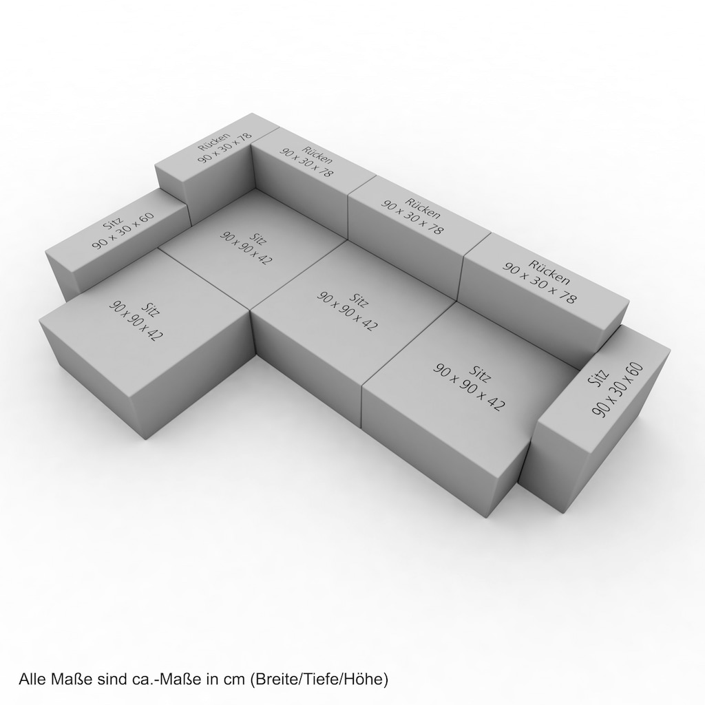 Max Winzer® Wohnlandschaft »MOVE«, (Set)