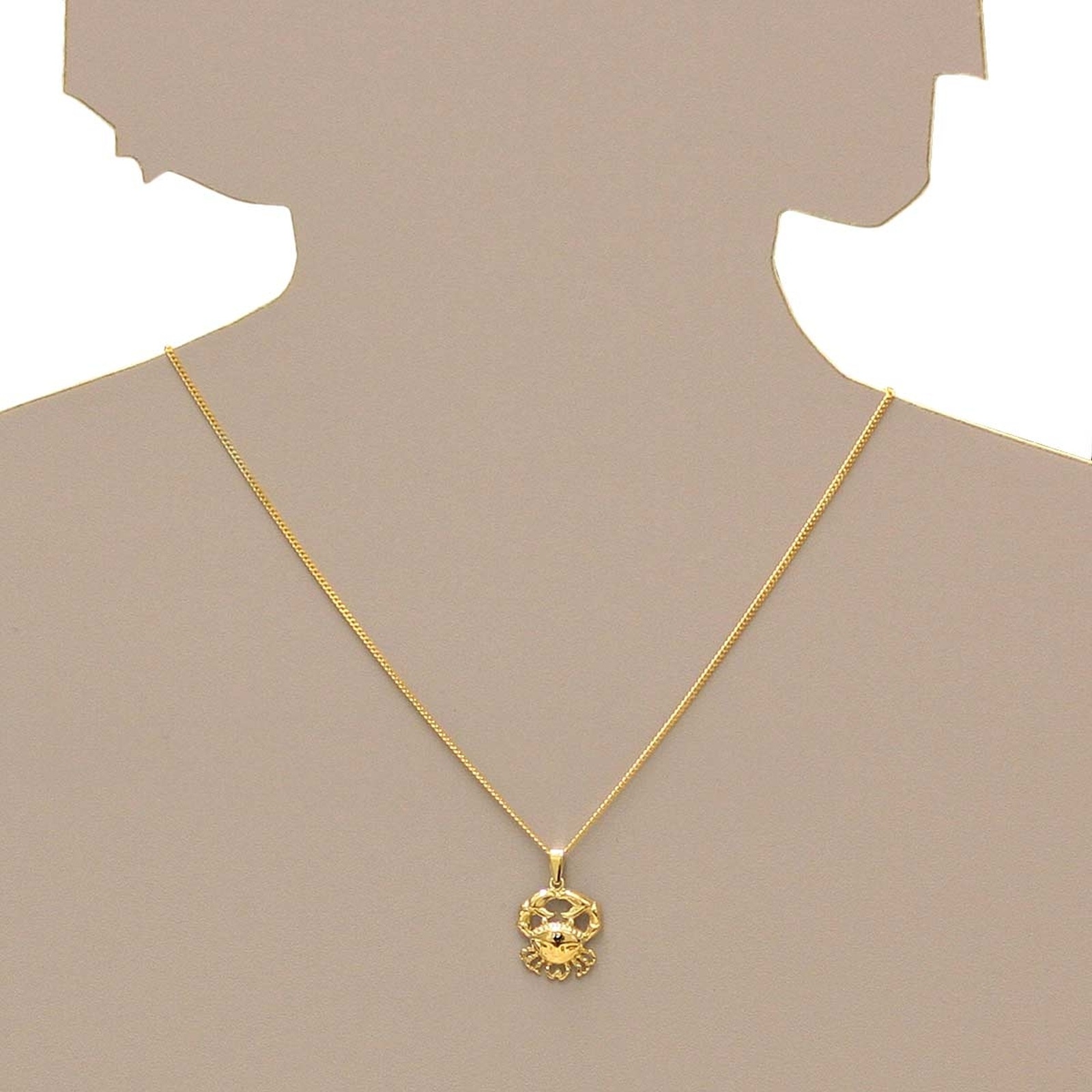 OSTSEE-SCHMUCK Kettenanhänger »- Tierkreiszeichen Krebs - Gold 333/000 -,«