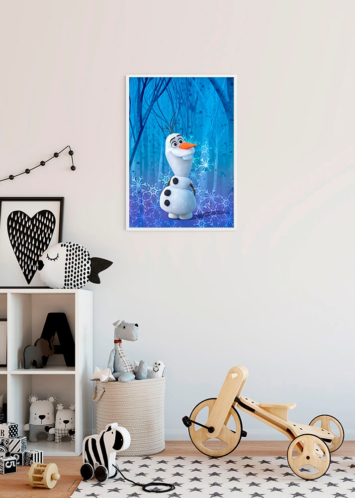 Komar Bild »Frozen Olaf Crystal« Disney 1 Stk. tlg. Wandbild zur Dekoration im Kinderzimmer - ohne Rahmen