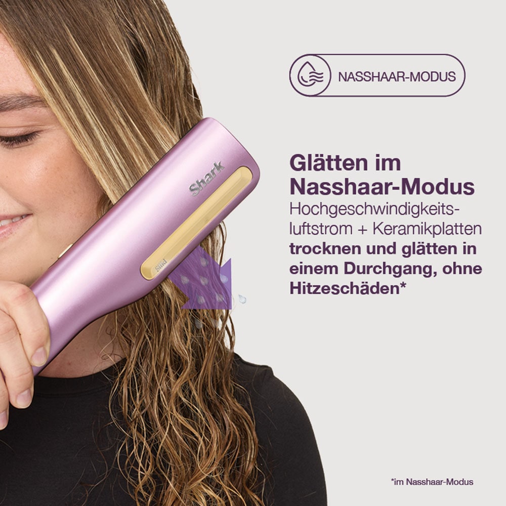 Shark Glätteisen »Shark Silki 3-in-1 HT401EUPU« VIELSEITIGES STYLING: Stretchen, Formen, Locken oder Glätten