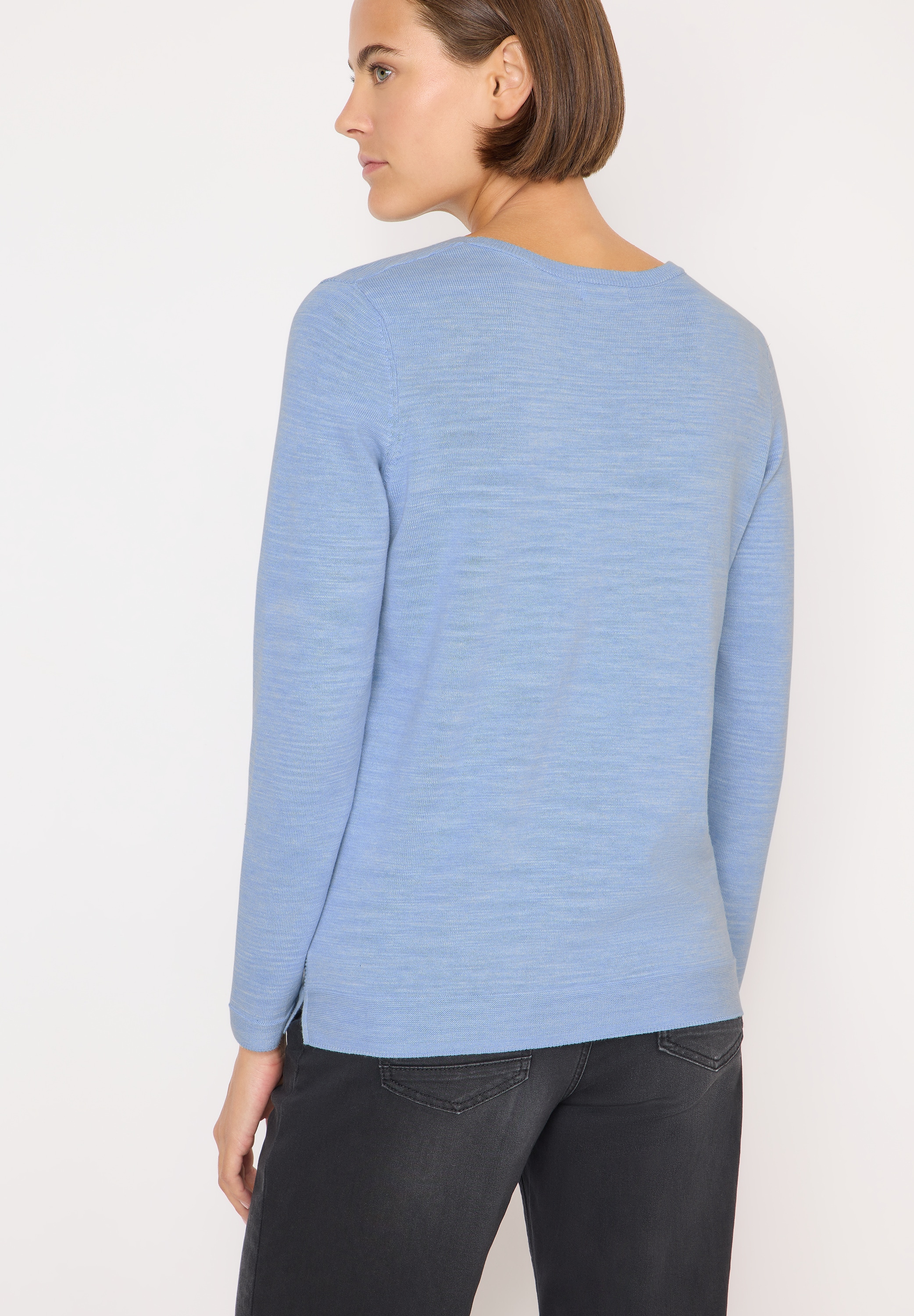 Cecil Rundhalspullover mit Struktur