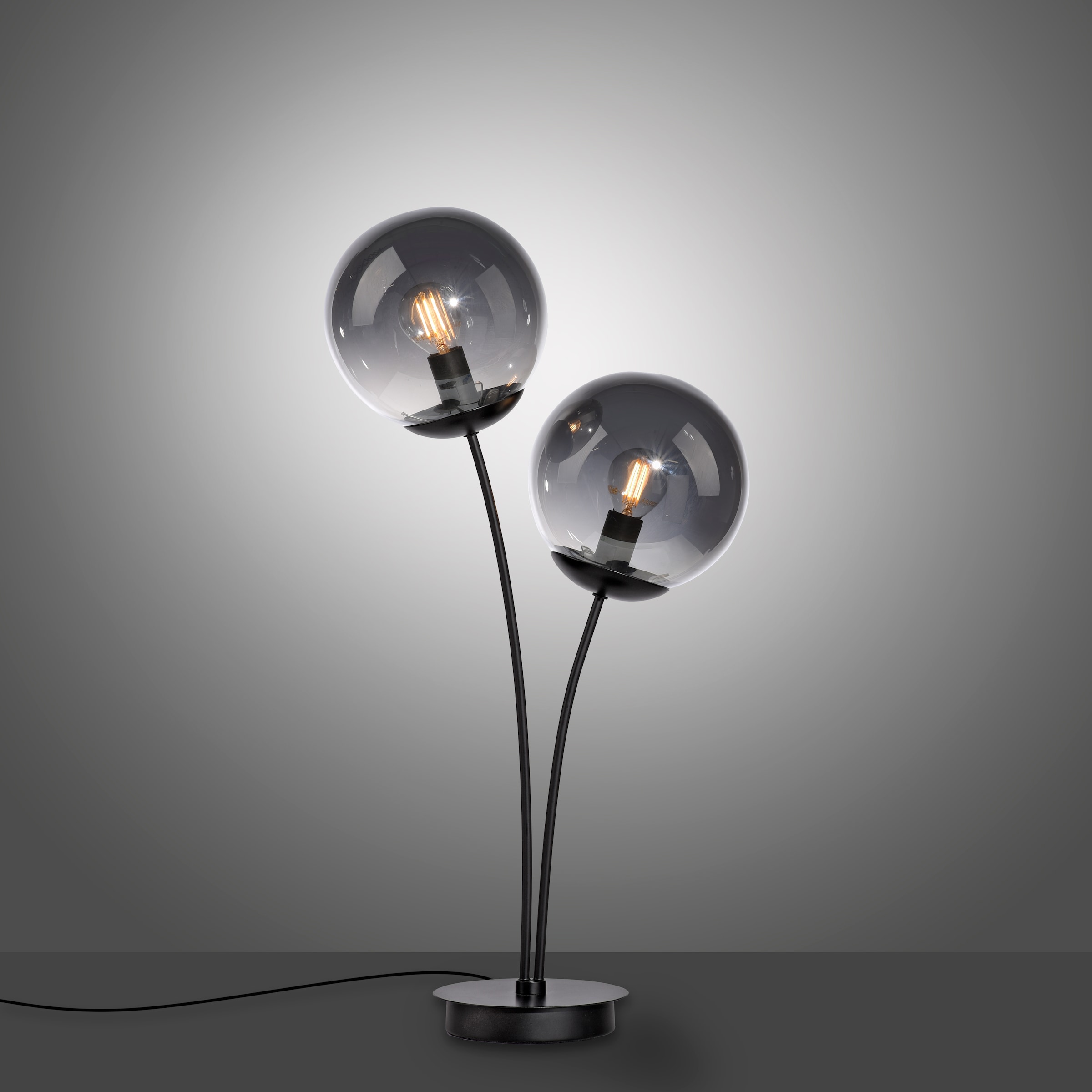 JUST LIGHT Tischleuchte »BIG WIDOW« E14 1 Stk. Warmweiß ExklusiveE14, Schalter, Schnurschalter