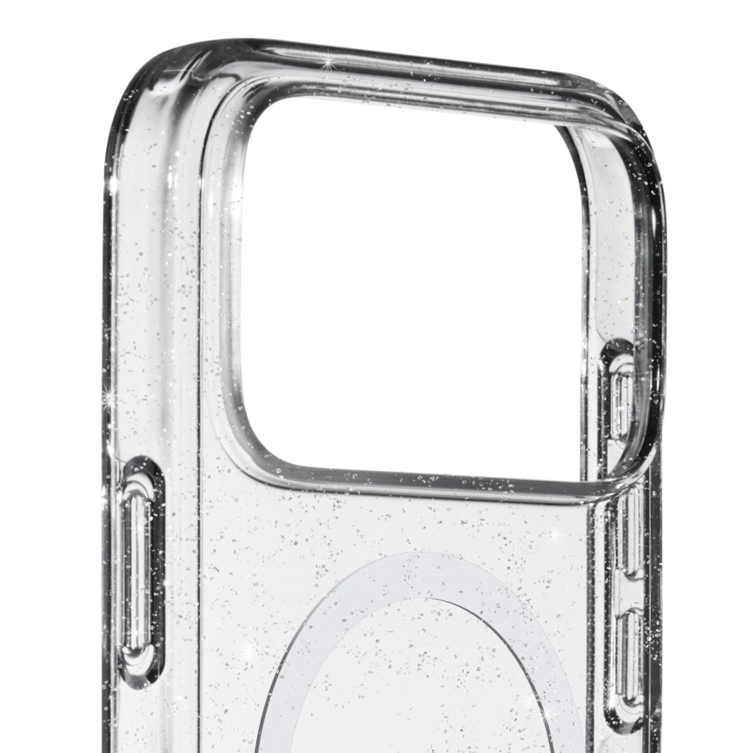 White Diamonds Smartphone-Hülle »Cover "Mag Glitter" für Apple iPhone 17 Pro Max, Transparent« Apple iPhone 17 Pro Max Anti-Vergilbung, Kraztschutz, Stoßfeste Ecken