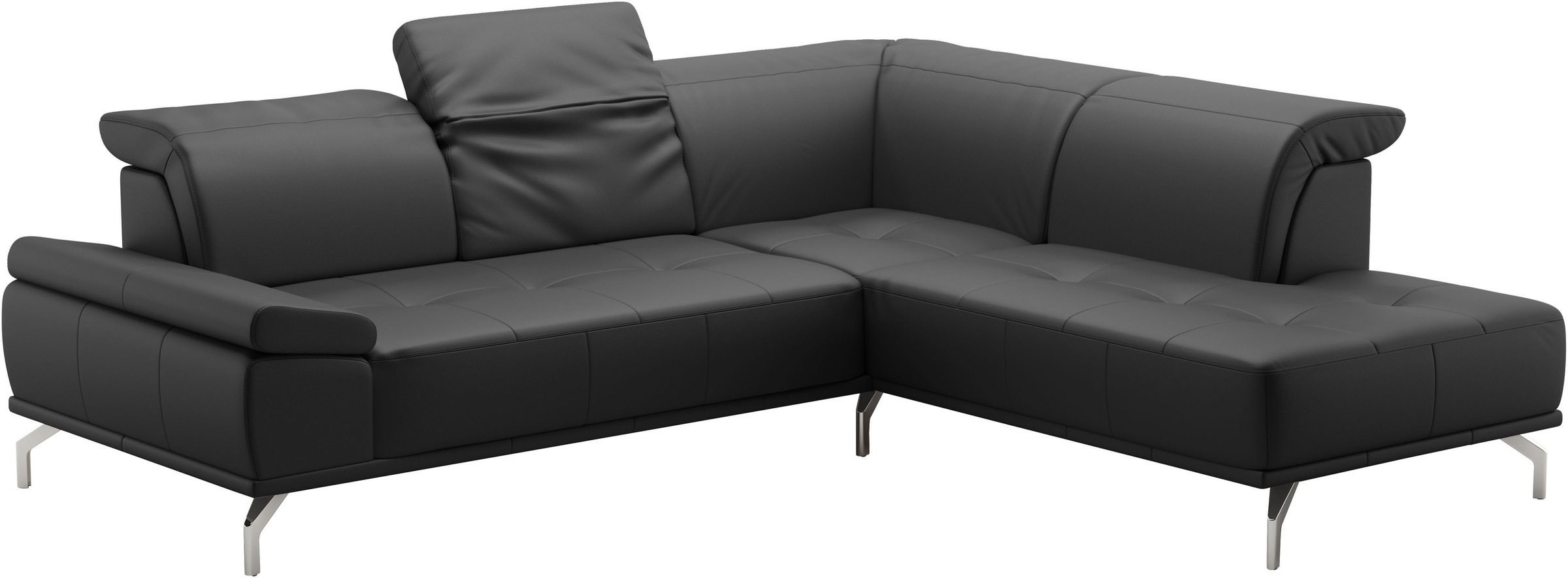 Places of Style Ecksofa »Caluna«, Inkl.Sitztiefenverstellung, wahlweise mit Kopf- und Armteilverstellung
