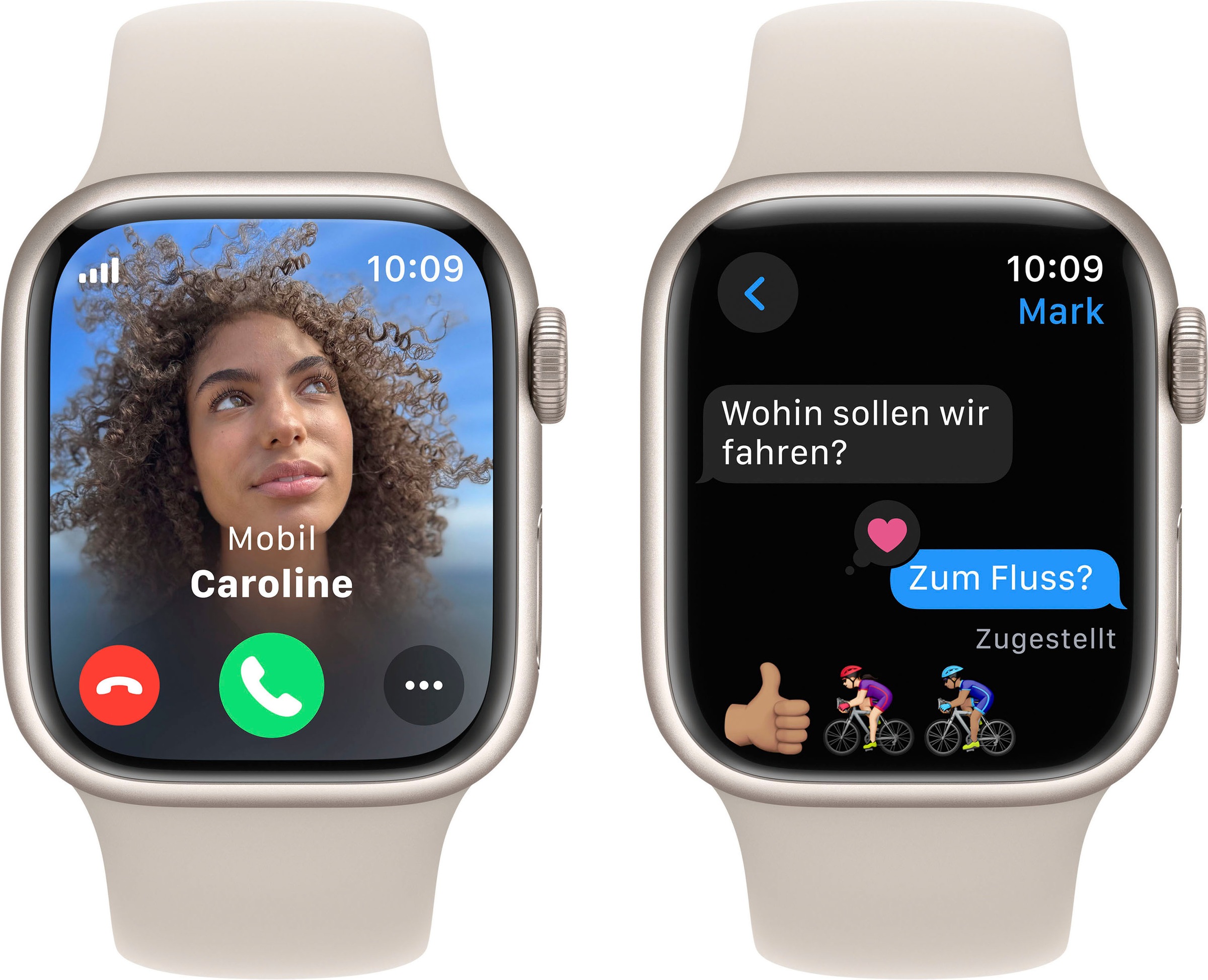 Apple Smartwatch »Watch Series 9 Aluminium«, (4,1 cm / 1,61 Zoll), Watch OS 10, Sport Band