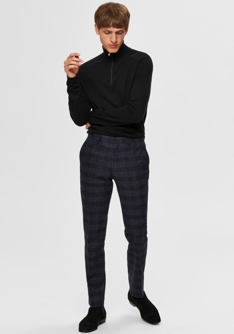SELECTED HOMME Troyer »SLHBERG HALF ZIP CARDIGAN NOOS«
