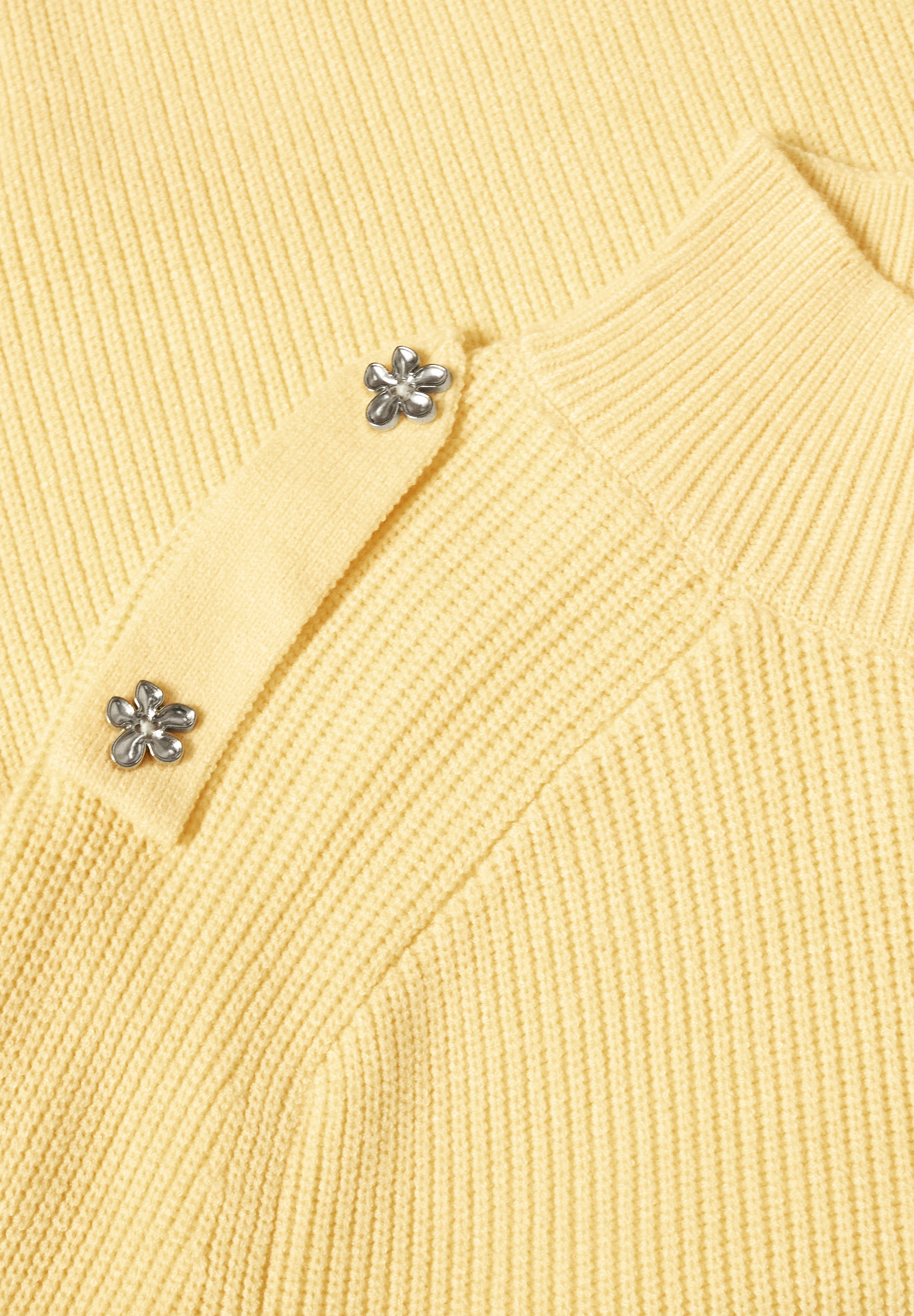 STREET ONE Stehkragenpullover Pullover mit Turtle Neck und Knopfdetails