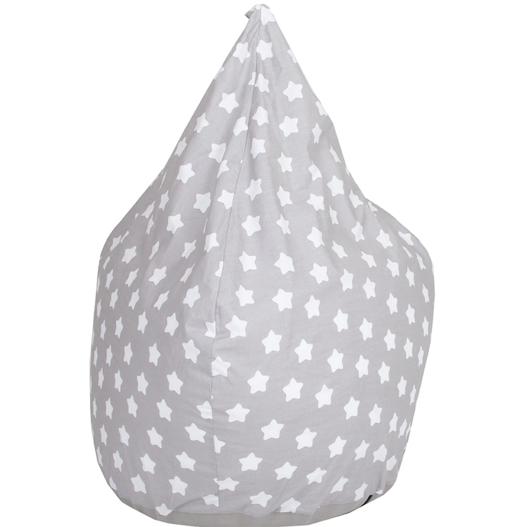 Knorrtoys® Sitzsack »Drop, Grey White Stars«