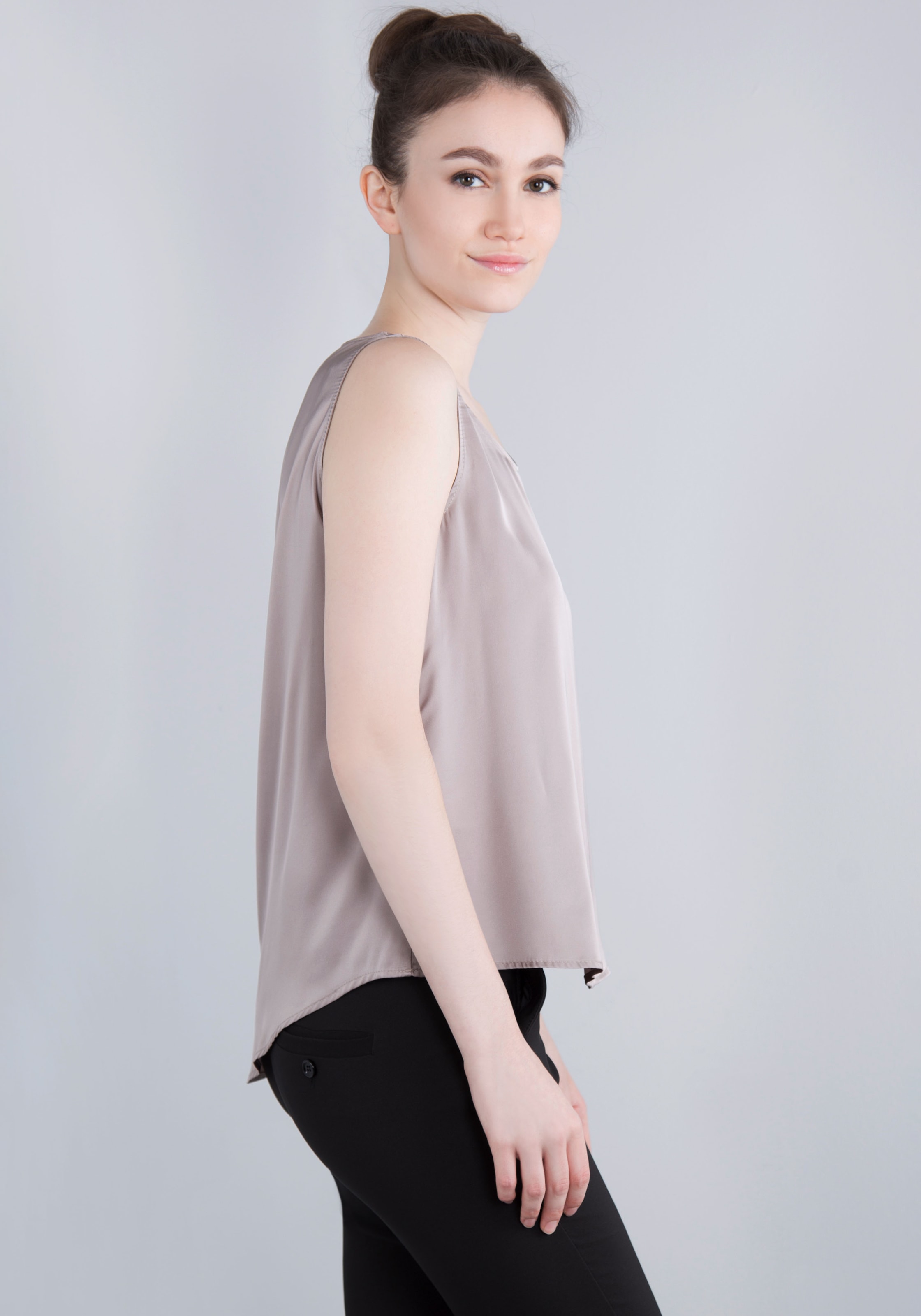 IMPERIAL Blusentop in glänzender Satinqualität