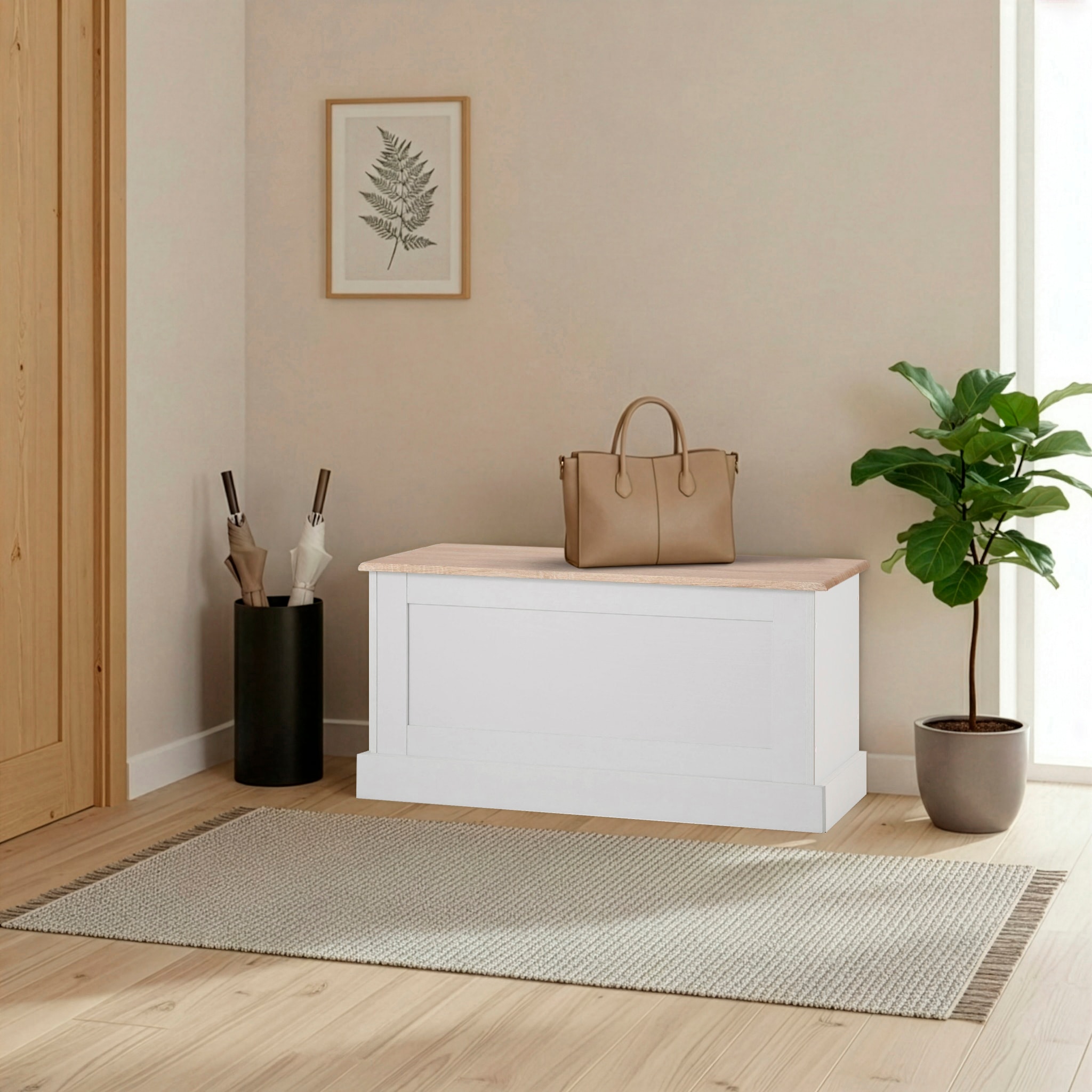 OTTO home Sitzbank »Binz« zwei unterschiedliche Farbvarianten, mit Stauraum, Breite 90 cm