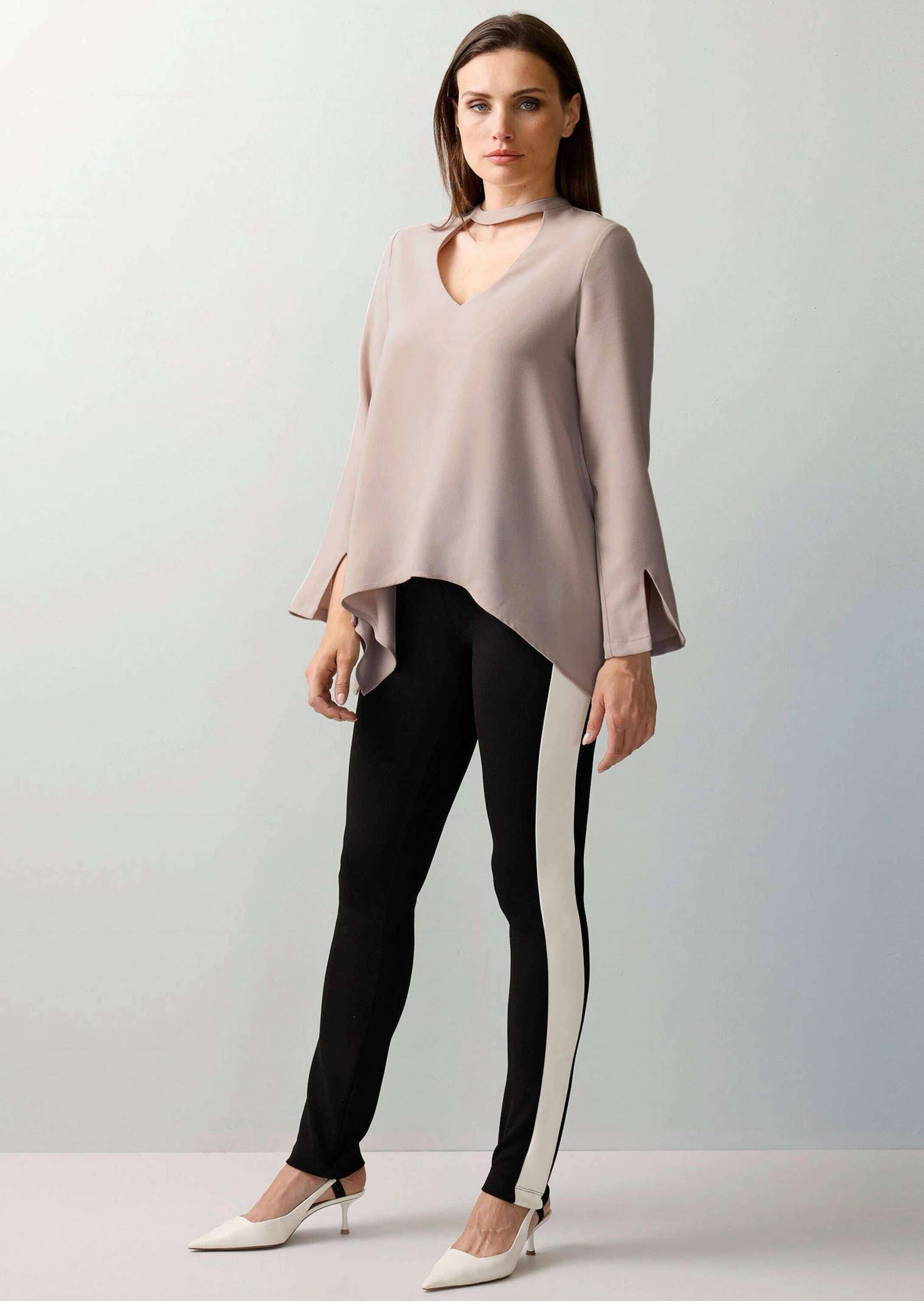 Alba Moda Langarmbluse »Oversizedbluse Oversizedbluse mit Cutout«