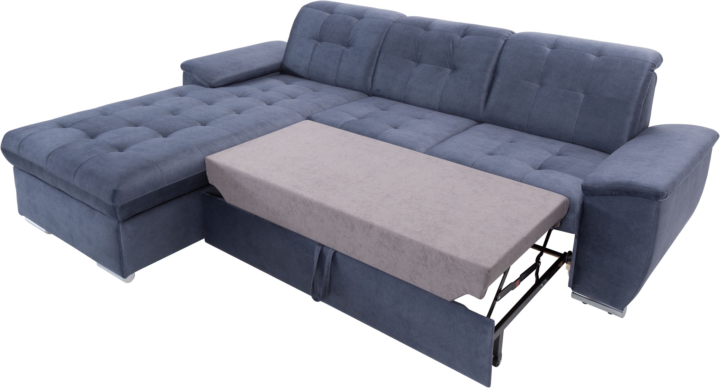 exxpo - sofa fashion Ecksofa »Derby Inkl. Kopfteilverstellung, wahlw. Bett & Bettkasten, L-Form«, EXTRA an Komfort zum Relaxen, Entspannen und Wohlfühlen