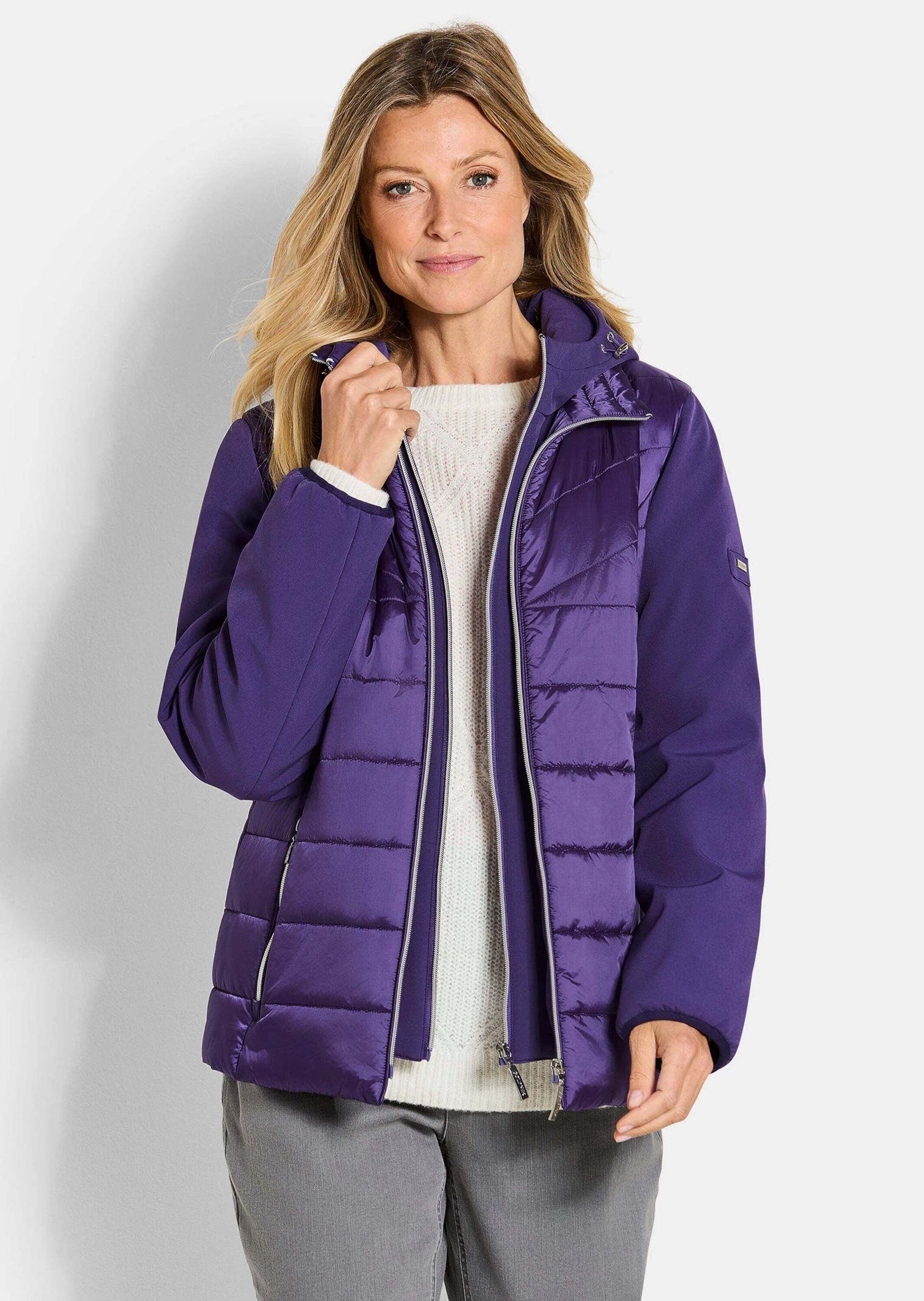 GOLDNER Kurzjacke »Steppjacke mit Ärmeln aus Softshell«