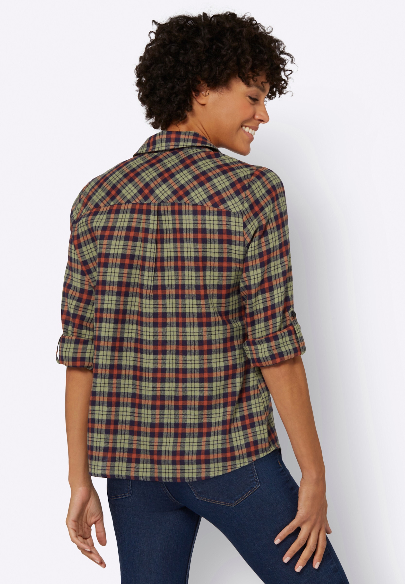 Witt Klassische Bluse »Flanell-Bluse Flanellbluse mit Karo-Muster«