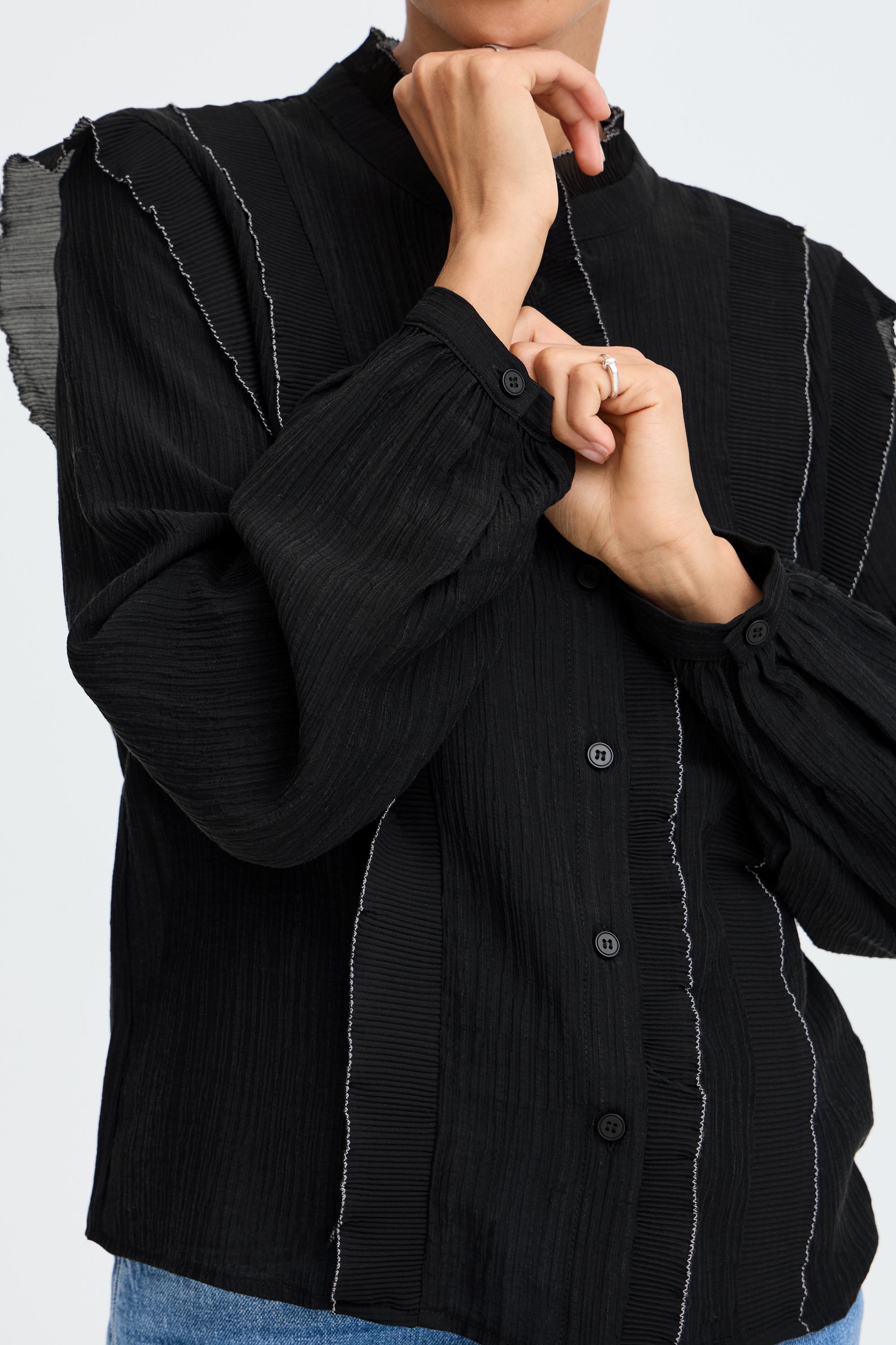 b.young Langarmhemd »Damen Hemd langarm BYXILONIA«