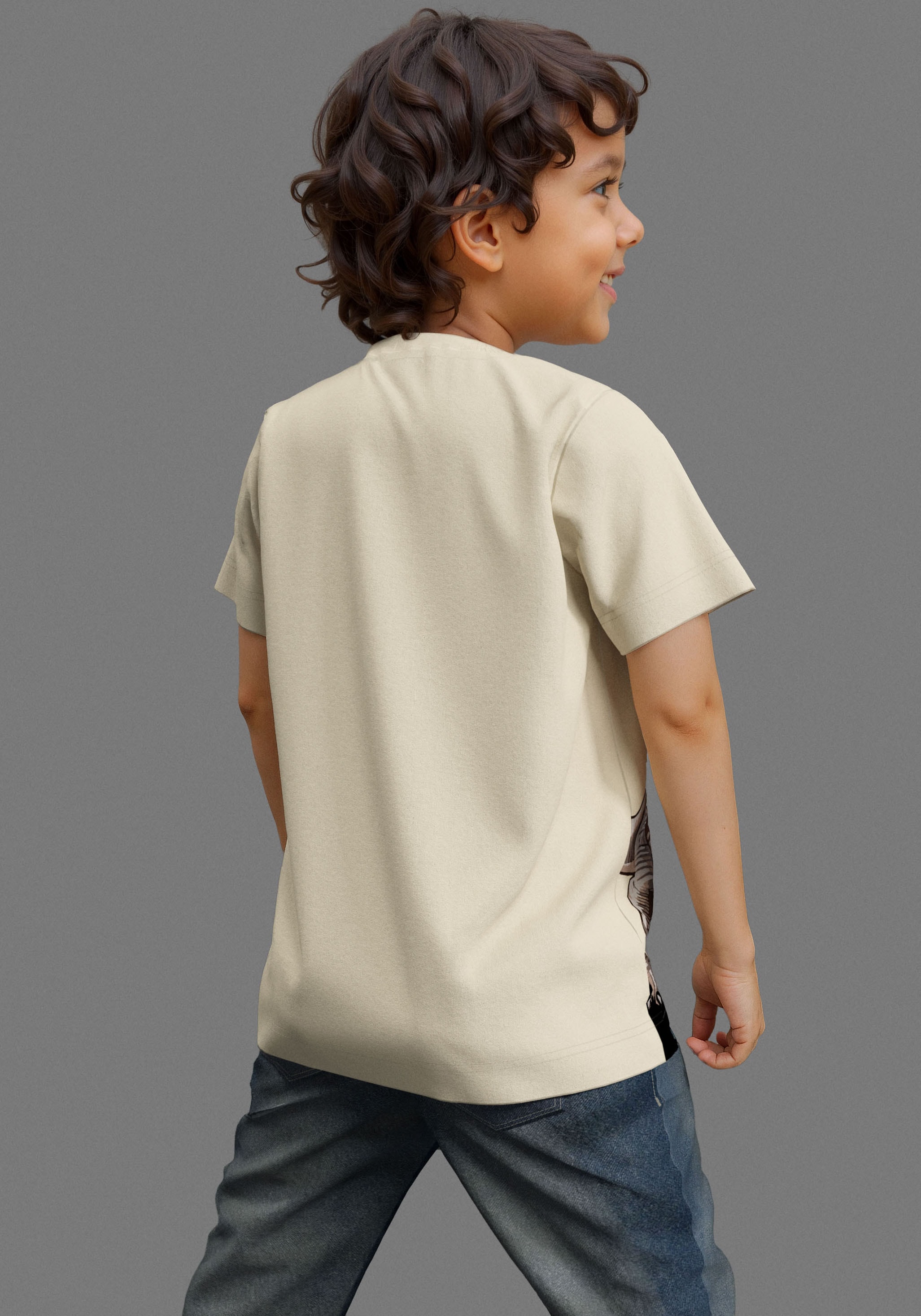 KIDSWORLD T-Shirt »Druck: DINO REX ATTACK« , mit großem Saum-Druck