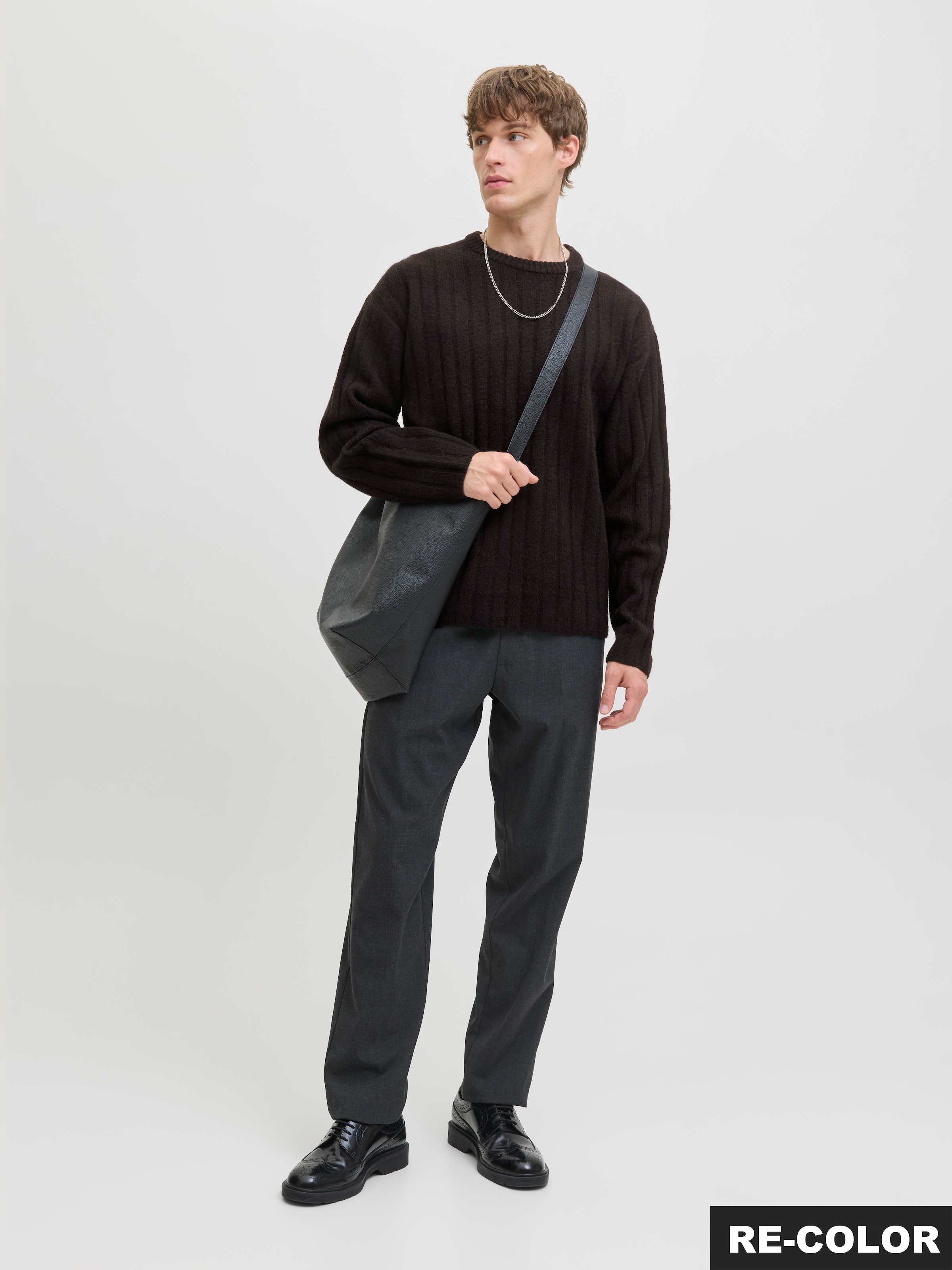 Jack & Jones Strickpullover »JJEBRADLEY CARTER KNIT CREW NECK LN«