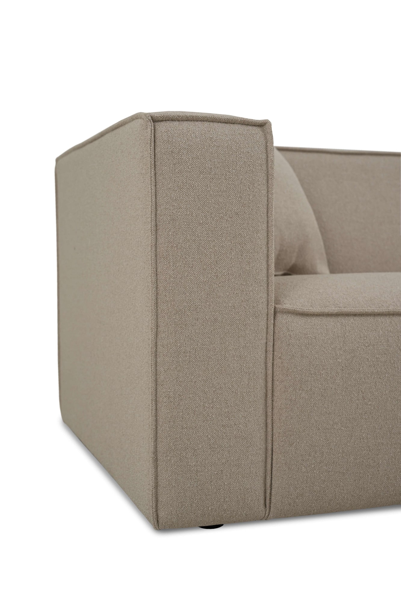 OTTO home Ecksofa »Tammie«, Breite 312 cm, Webstoff fein, bodentief, mit Wellenunterfederung