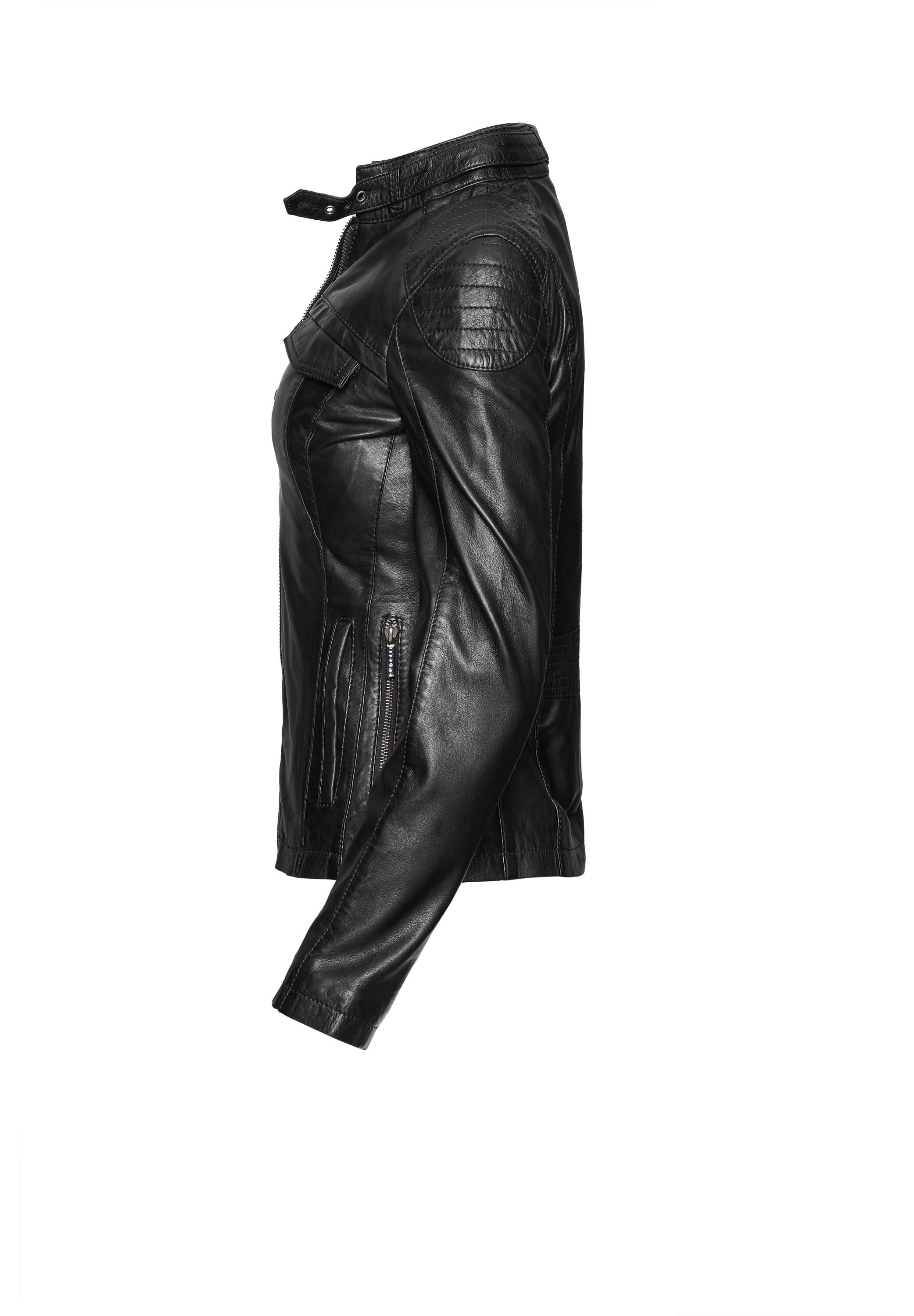bugatti Lederjacke »bugatti Lederjacke« ohne Kapuze Taillierter Schnitt