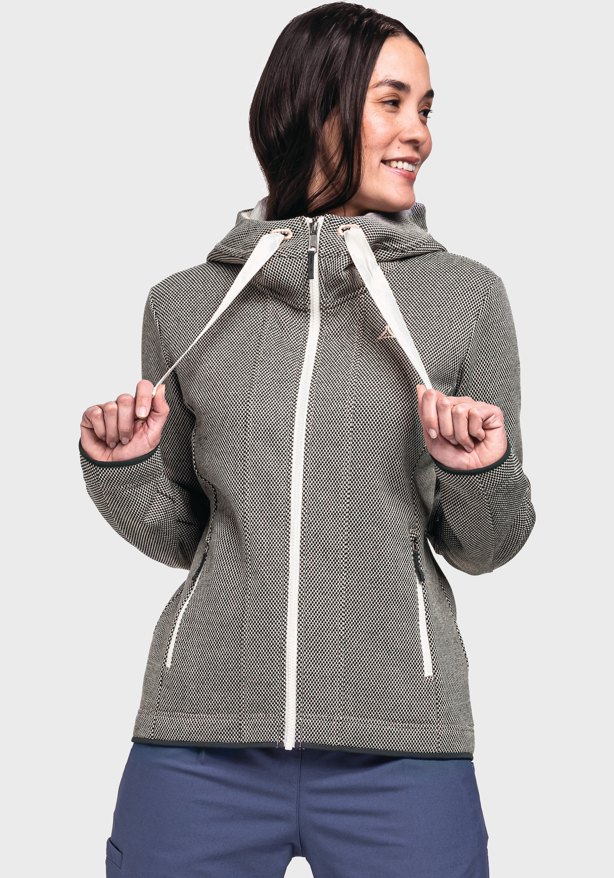Schöffel Fleecejacke »Fleece Hoody Aurora L«, mit Kapuze