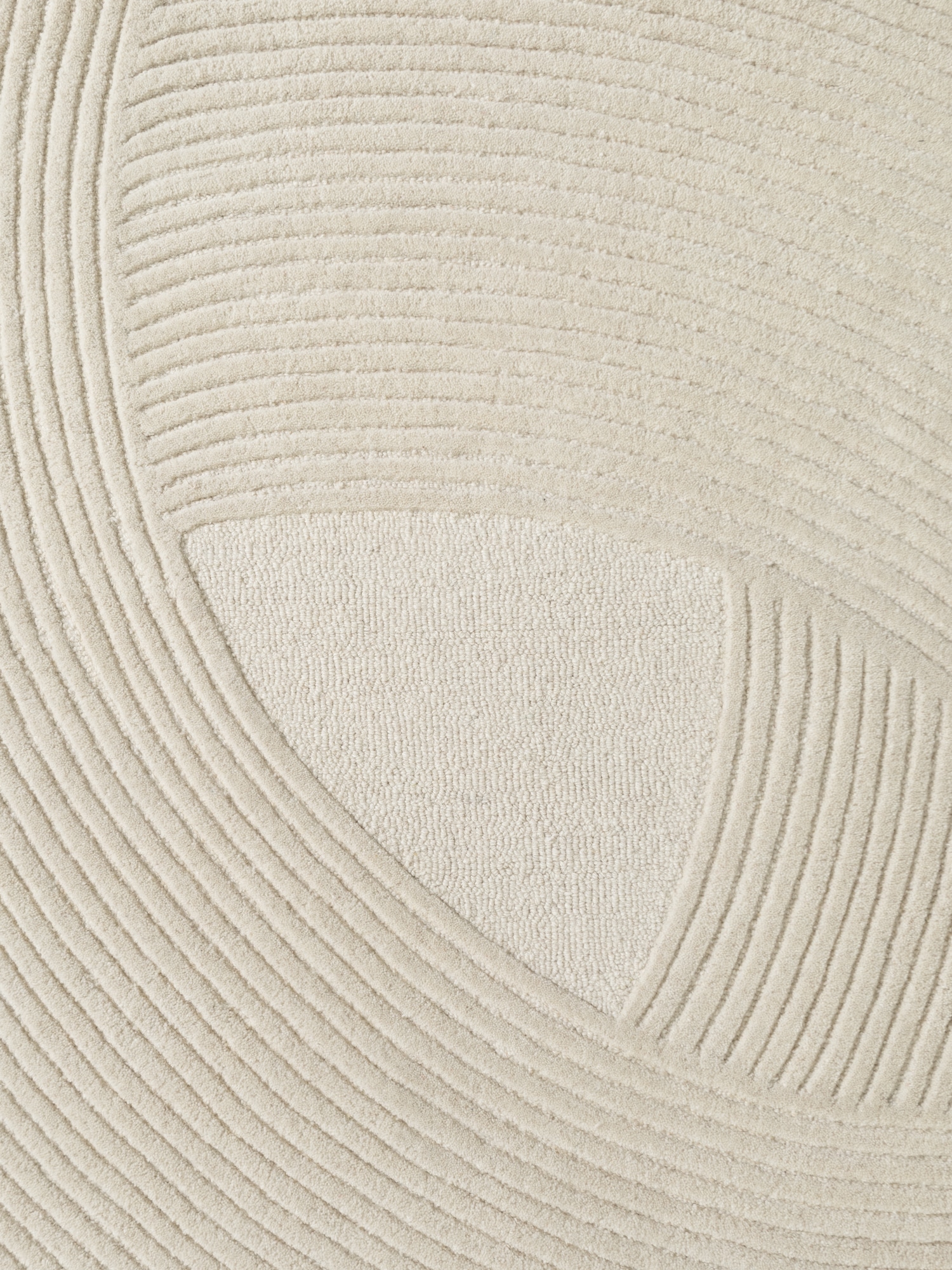 Ted Baker Wollteppich »Victoria  , auch in rund« rechteckig 18 mm Höhe Naturteppich Wolle, Hoch-Tief-Design, Wohnzimmer, Schlafzimmer