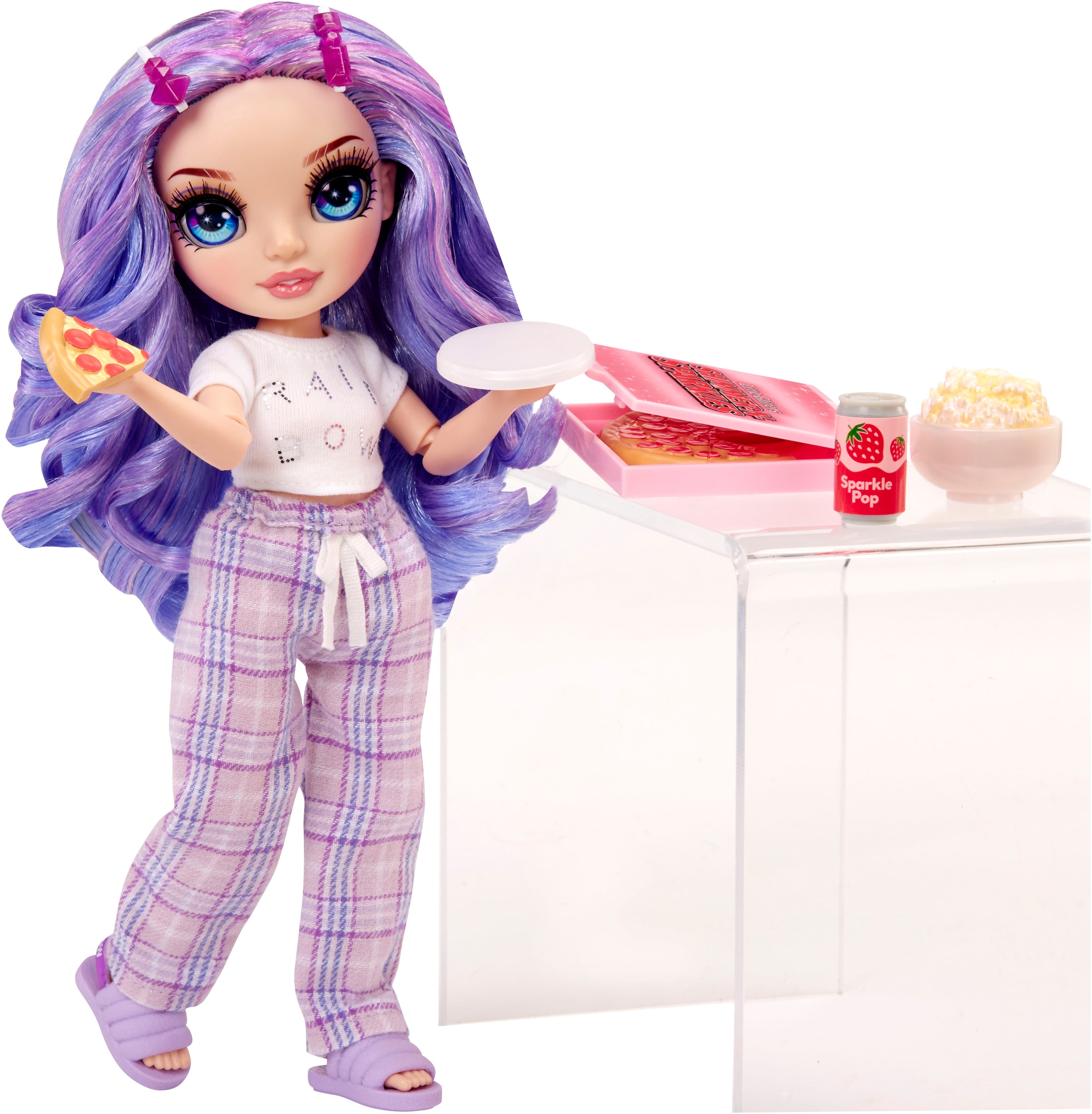 RAINBOW HIGH Anziehpuppe »Junior High PJ Party Fashion Doll Violet (Purple)«