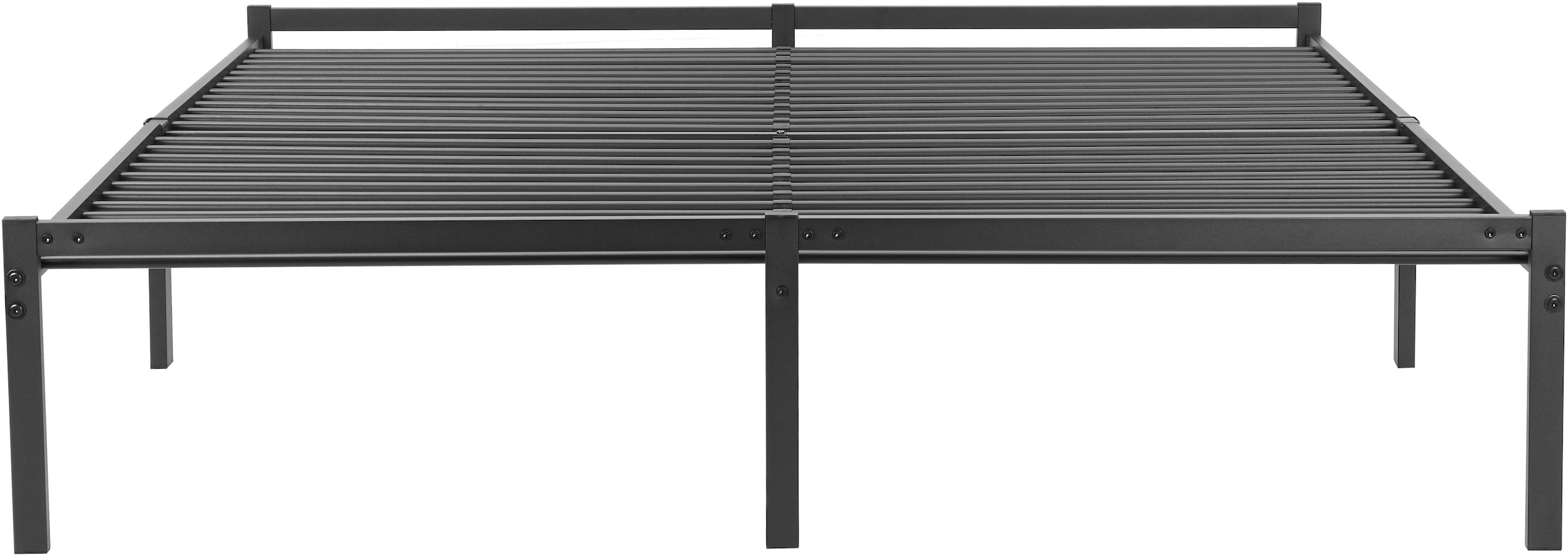 INOSIGN Metallbett »LIST Bett Bettgestell Bettrahmen Einzelbett Doppelbett«, (Stahlbett schwarz in TOP Qualität und 4 Breiten), Bett mit 26 Lattenroste zum Schutz der Matratze Bestseller