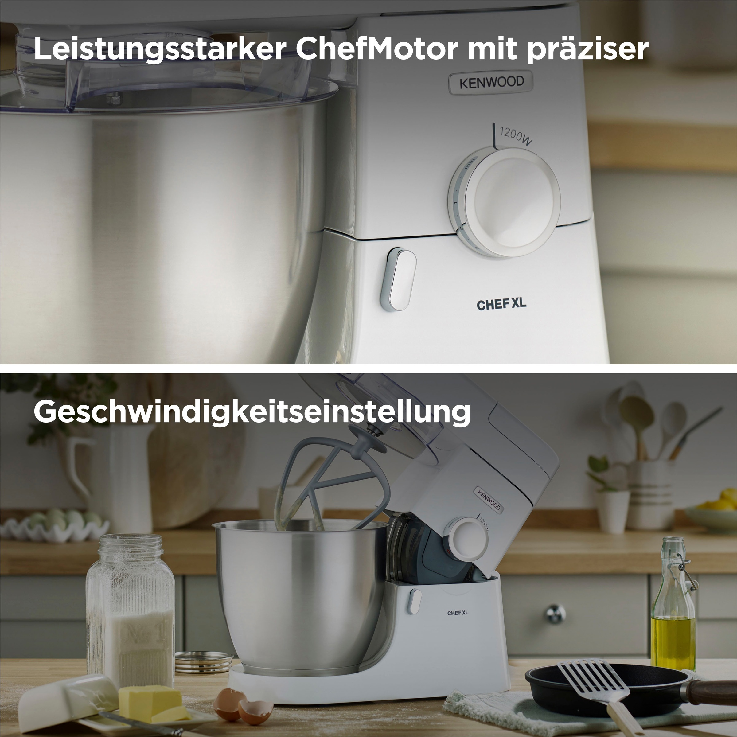 KENWOOD Küchenmaschine »Chef XL KVL4101W«, Weiß