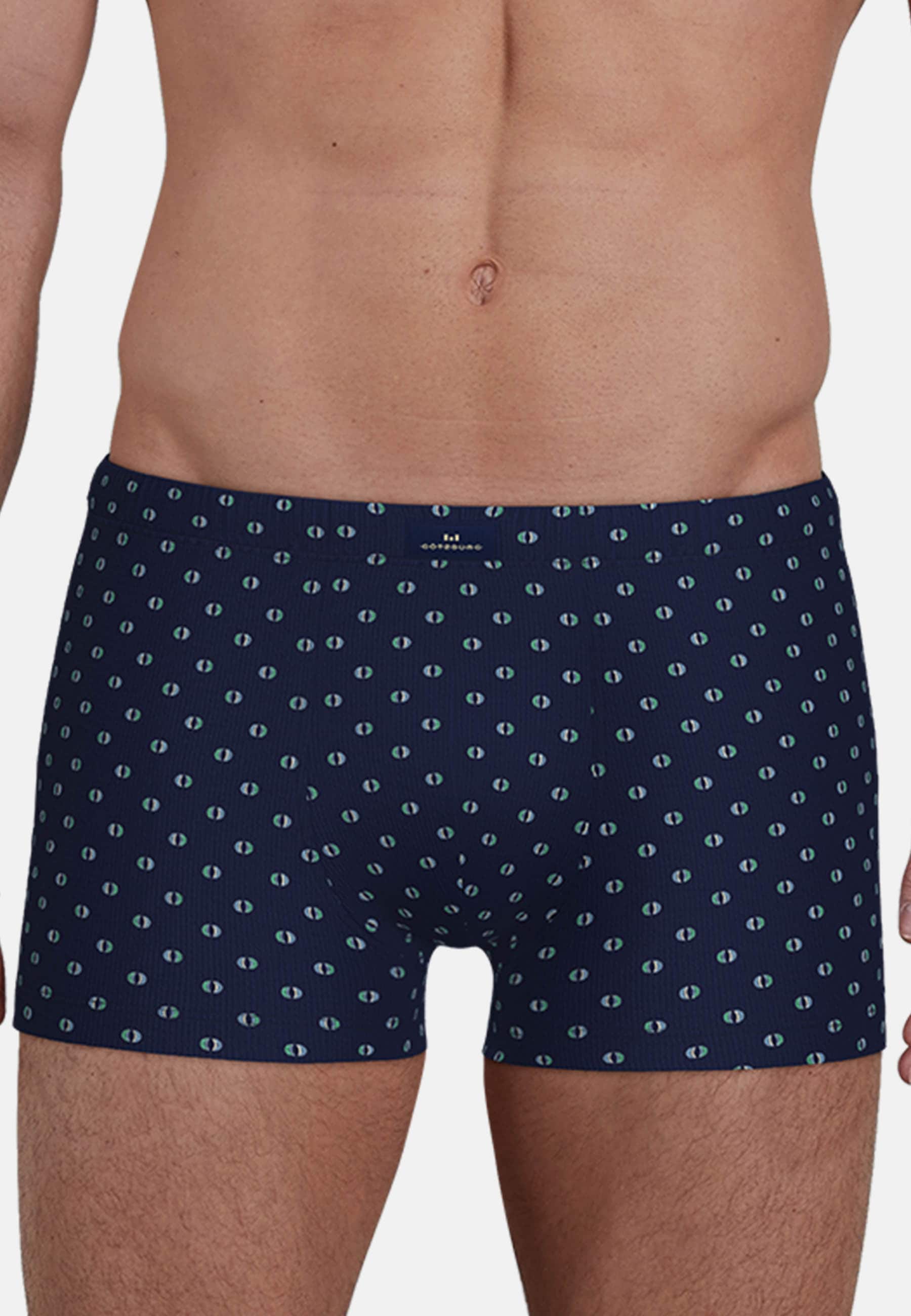 GÖTZBURG Retro Pants »Edingburgh« 2er Pack,  gemustert, basic, kurz, atmungsaktiv, Baumwollmix