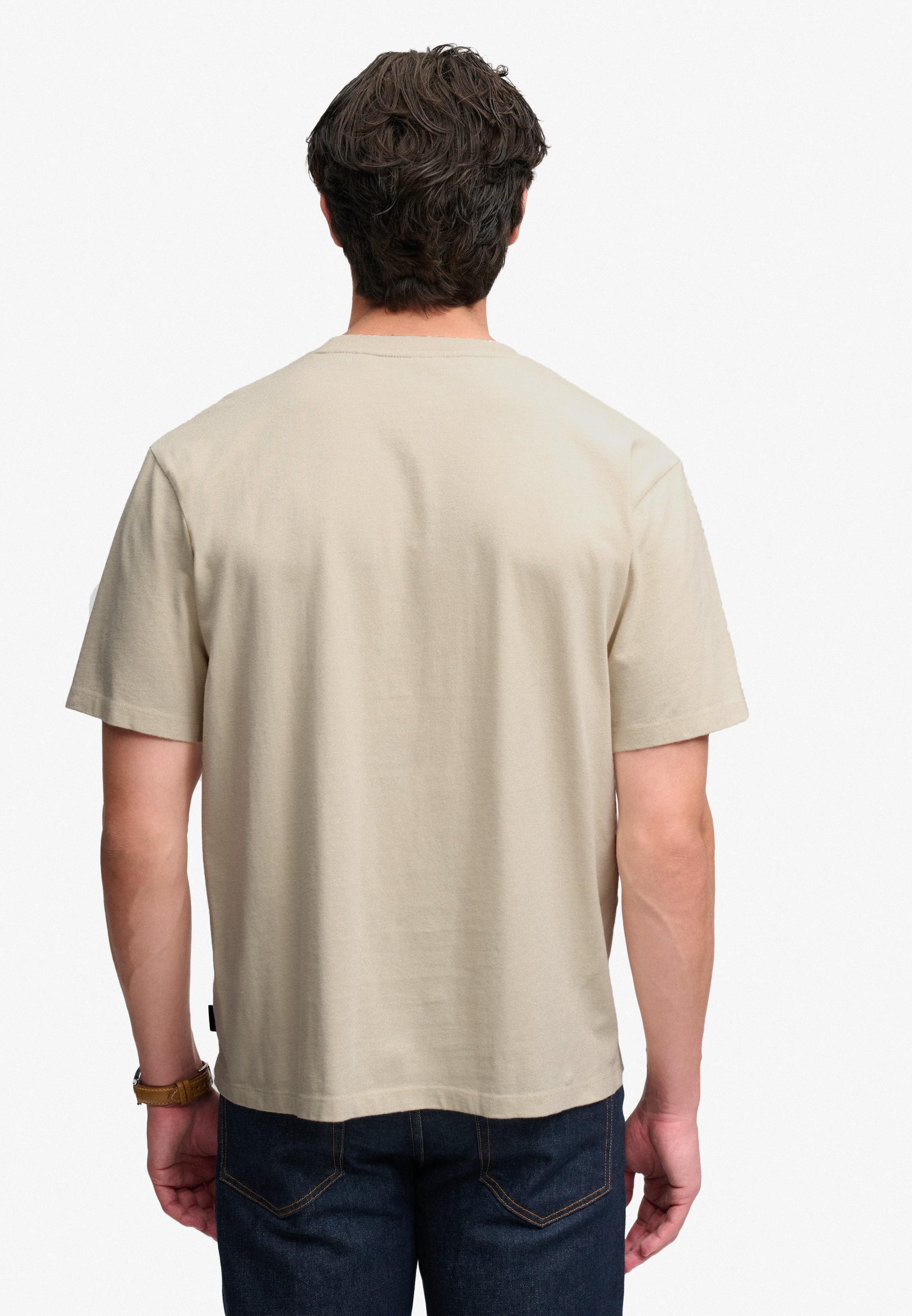 Superdry Rundhalsshirt »MICRO LOGO T SHIRT« Baumwolle, loose fit