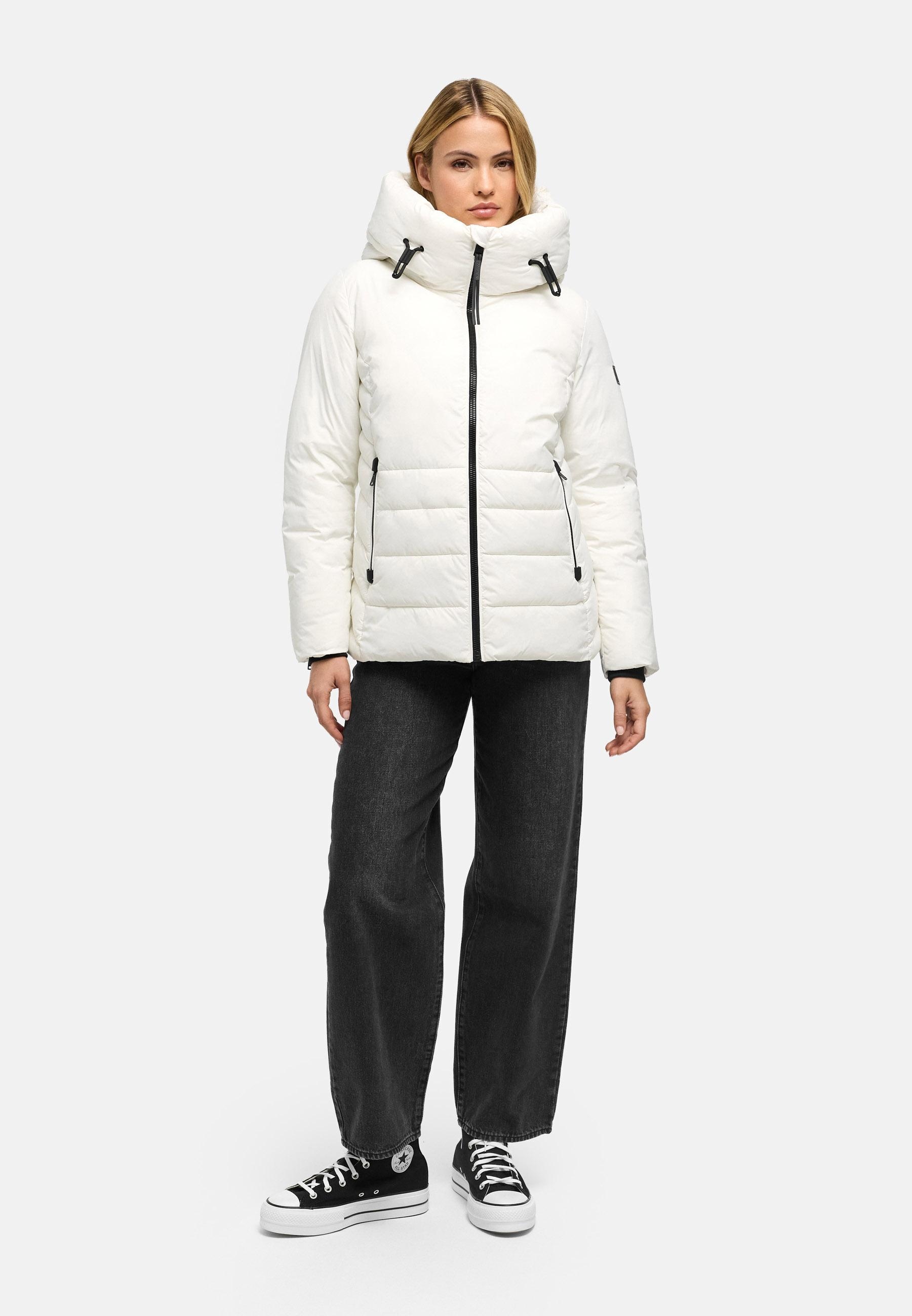 Navahoo Outdoorjacke »Outdoorjacke Waldengel XIV« mit Kapuze Damen Winter Steppjacke mit Kapuze und Kordelzug