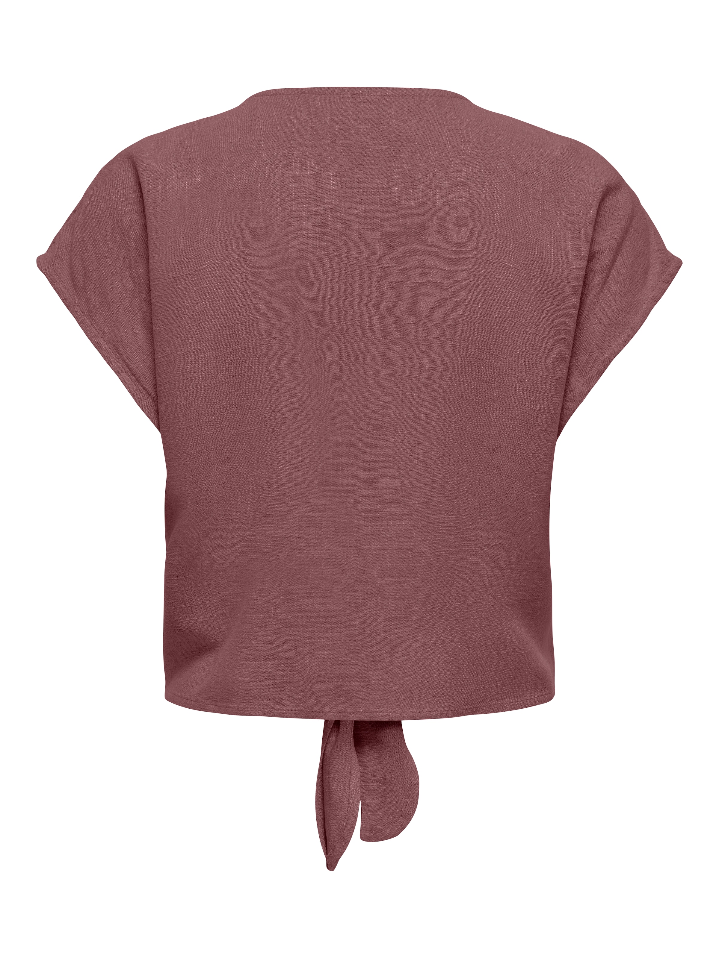 ONLY Kurzarmbluse »ONLSIESTA SS KNOT LIN BL SHIRT PNT NOOS« Viskosemischung, regular fit