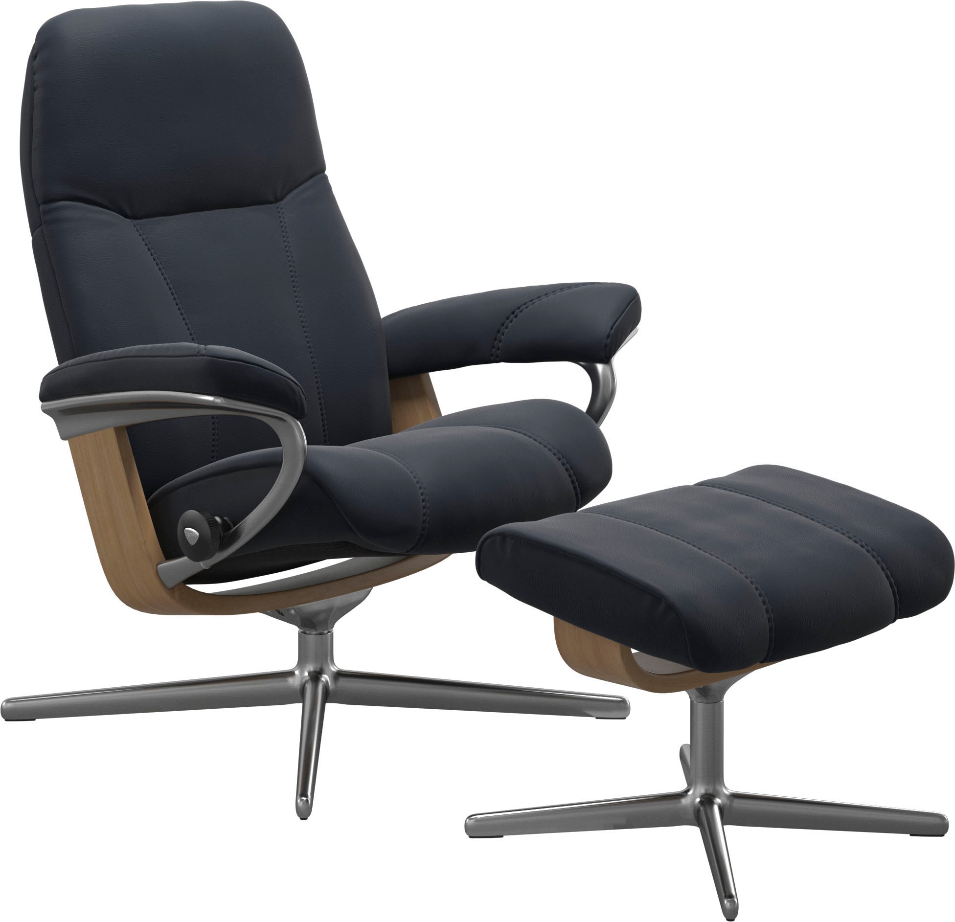 Stressless® Relaxsessel »Consul« mit Cross Base, Größe S, M & L, Holzakzent Eiche