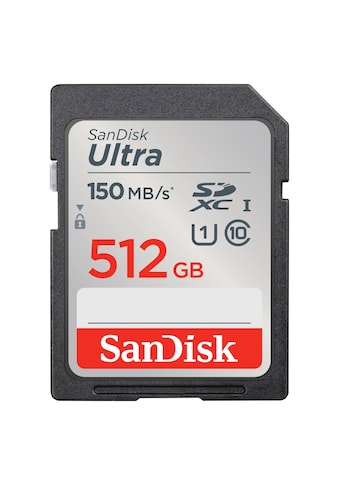 Sandisk Speicherkarte »SDXC Ultra 512GB (Class 10/UHS-I/150MB/s)«, (UHS-I Class 10 150... kaufen