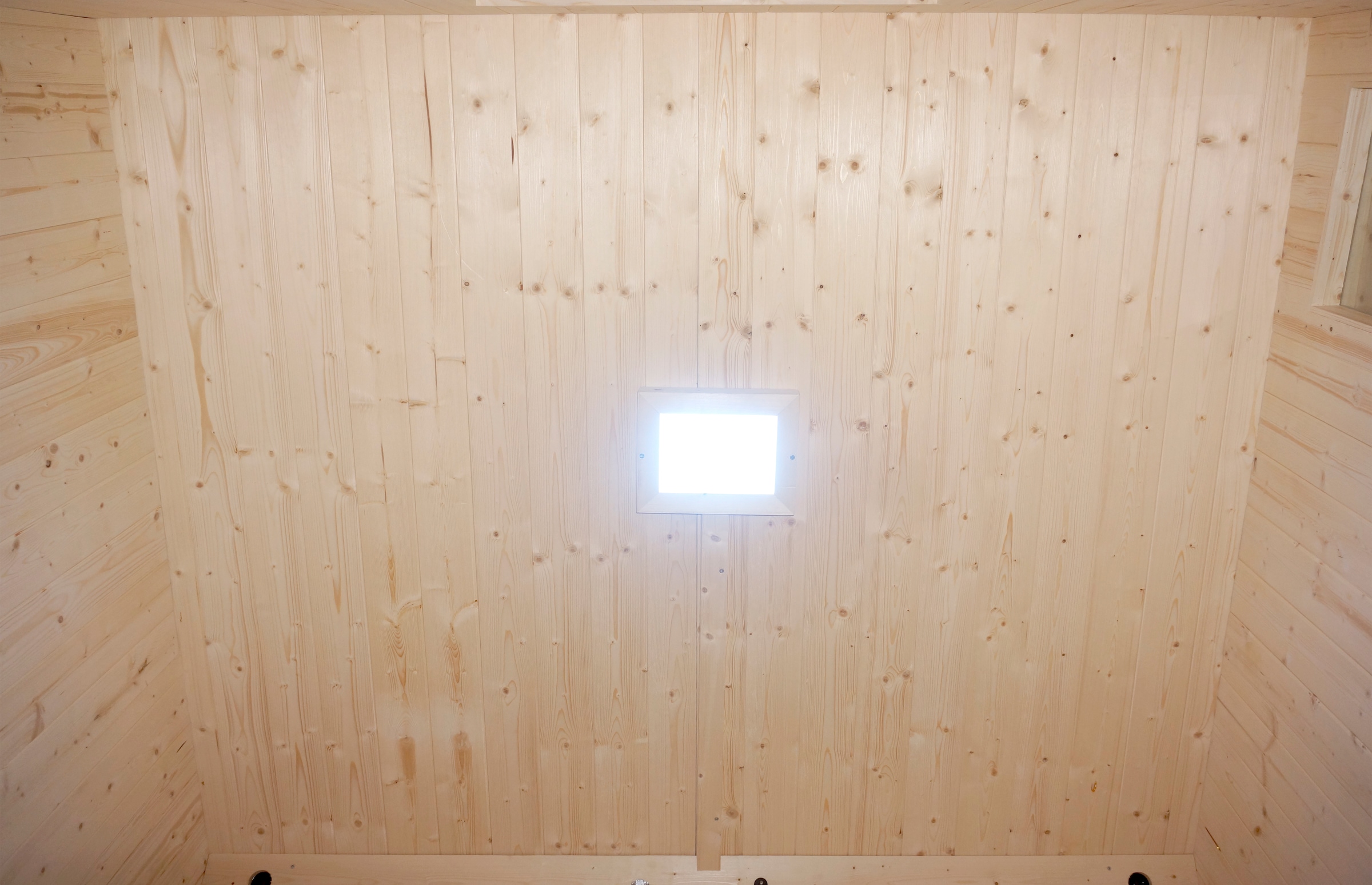 Sanotechnik Sauna »»LAHTI« Außensauna mit Infrarotkabine« geeignet für 6 Personen, Fichetnholz