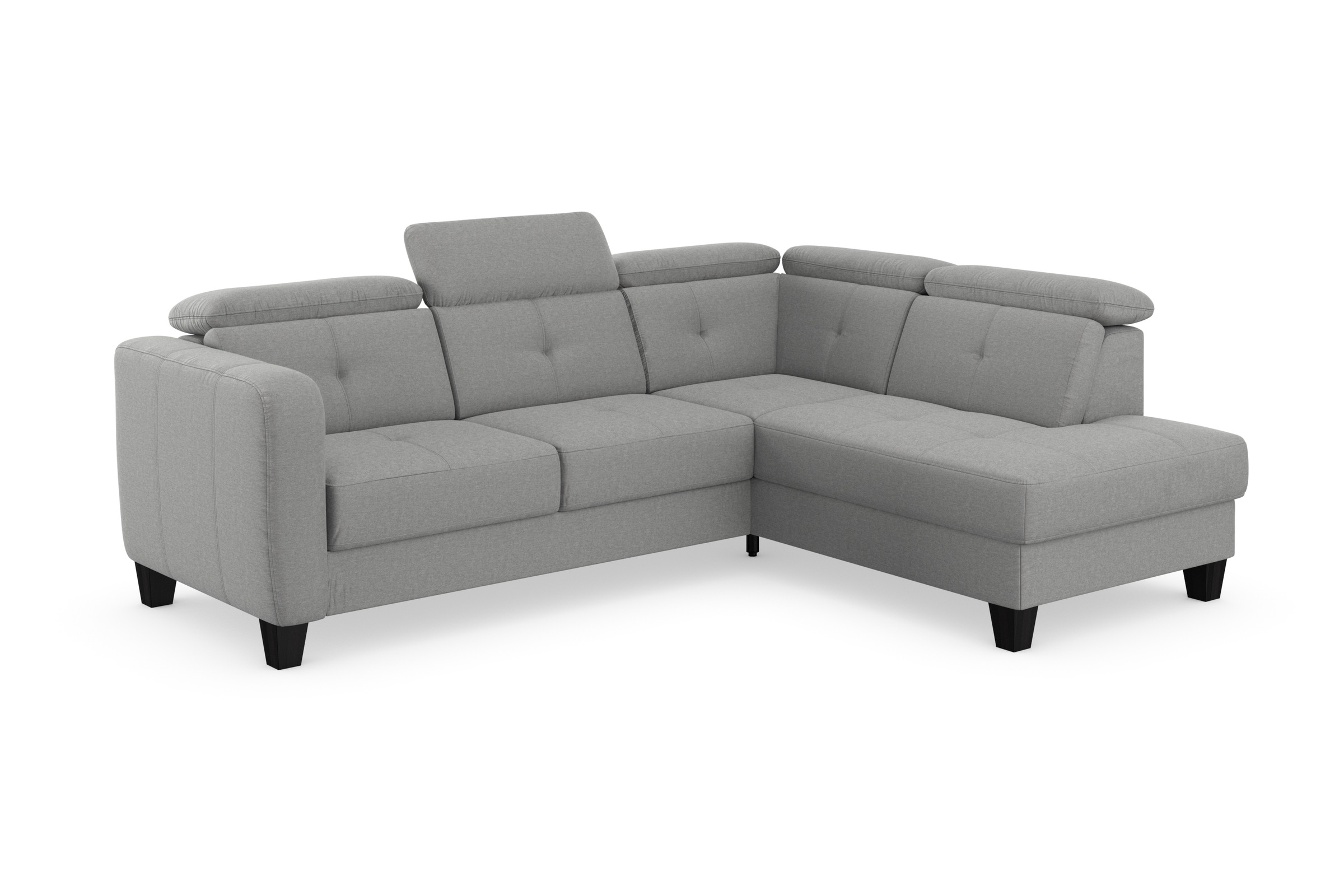 sit&more Ecksofa »Belluci L-Form«, inklusive Federkern, wahlweise mit Bettfunktion und Bettkasten