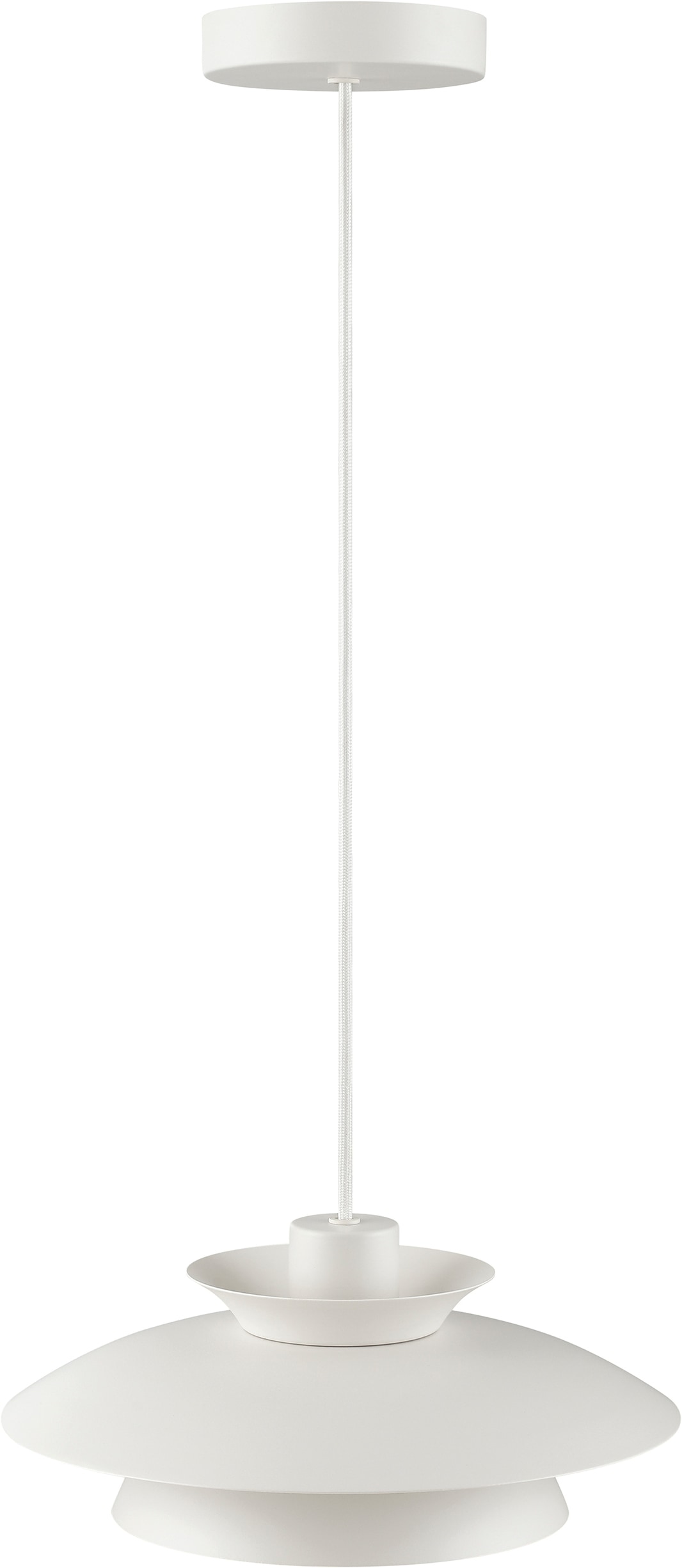 Brilliant Pendelleuchte »Appia« E27 1 Stk. Doppelschirm, Ø 30,5 cm, H 120 cm, E27 Fassung, Metall
