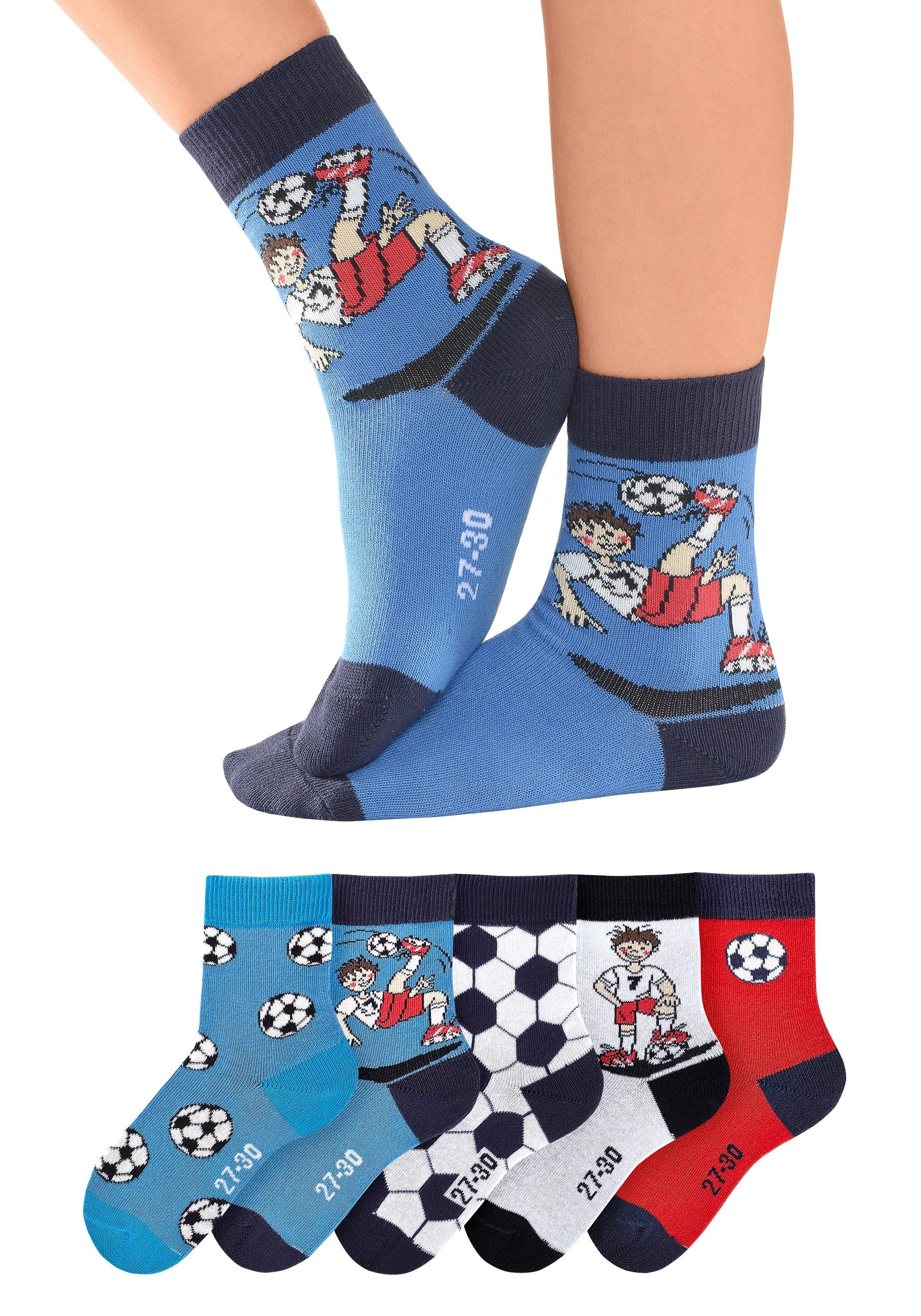 H.I.S bei mit Paar), Socken, Fußballmotiven (5 ♕