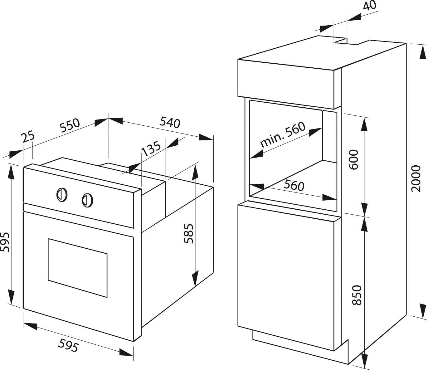 Amica XXL Clean »EB E«, 3 mit 100 EB 100 E, 944 Steam Jahren Garantie 1-fach-Teleskopauszug, mit Einbaubackofen 944