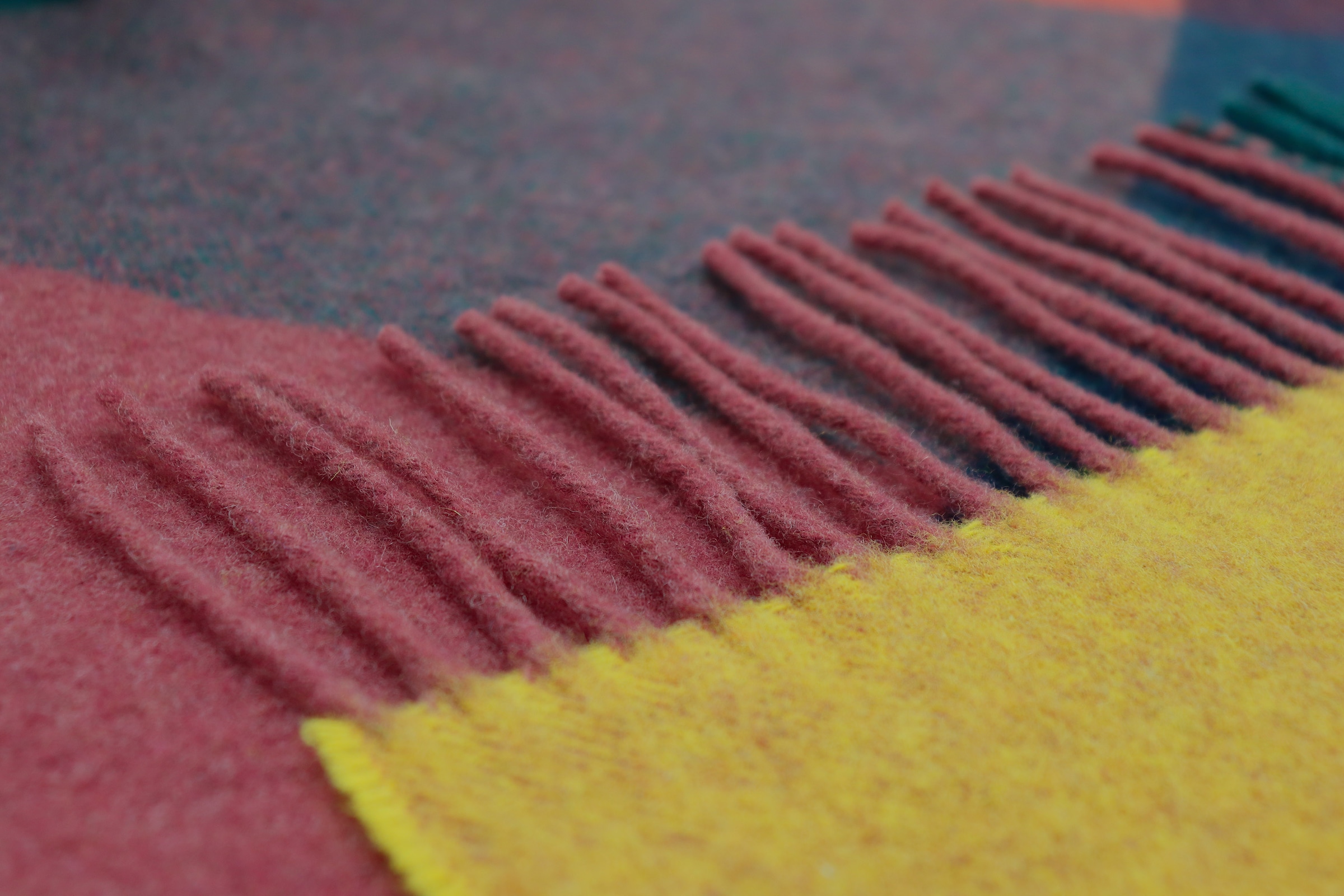 Biederlack Wohndecke »Plaid Vibrant Square« im sommerlichen Karodessin