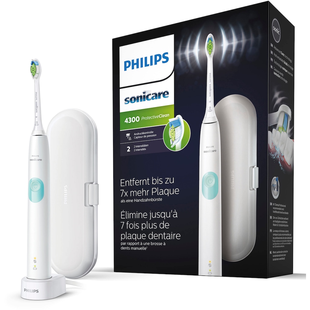 Philips Sonicare Elektrische Zahnbürste »ProtectiveClean 4300 HX6807/28«, 1 St. Aufsteckbürsten