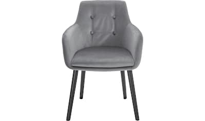 Home affaire Polsterstuhl »Peter«, (Set), 2 St., Feinstruktur, moderner  Stuhl mit breiter und tiefer Sitzfläche auf Rechnung bestellen