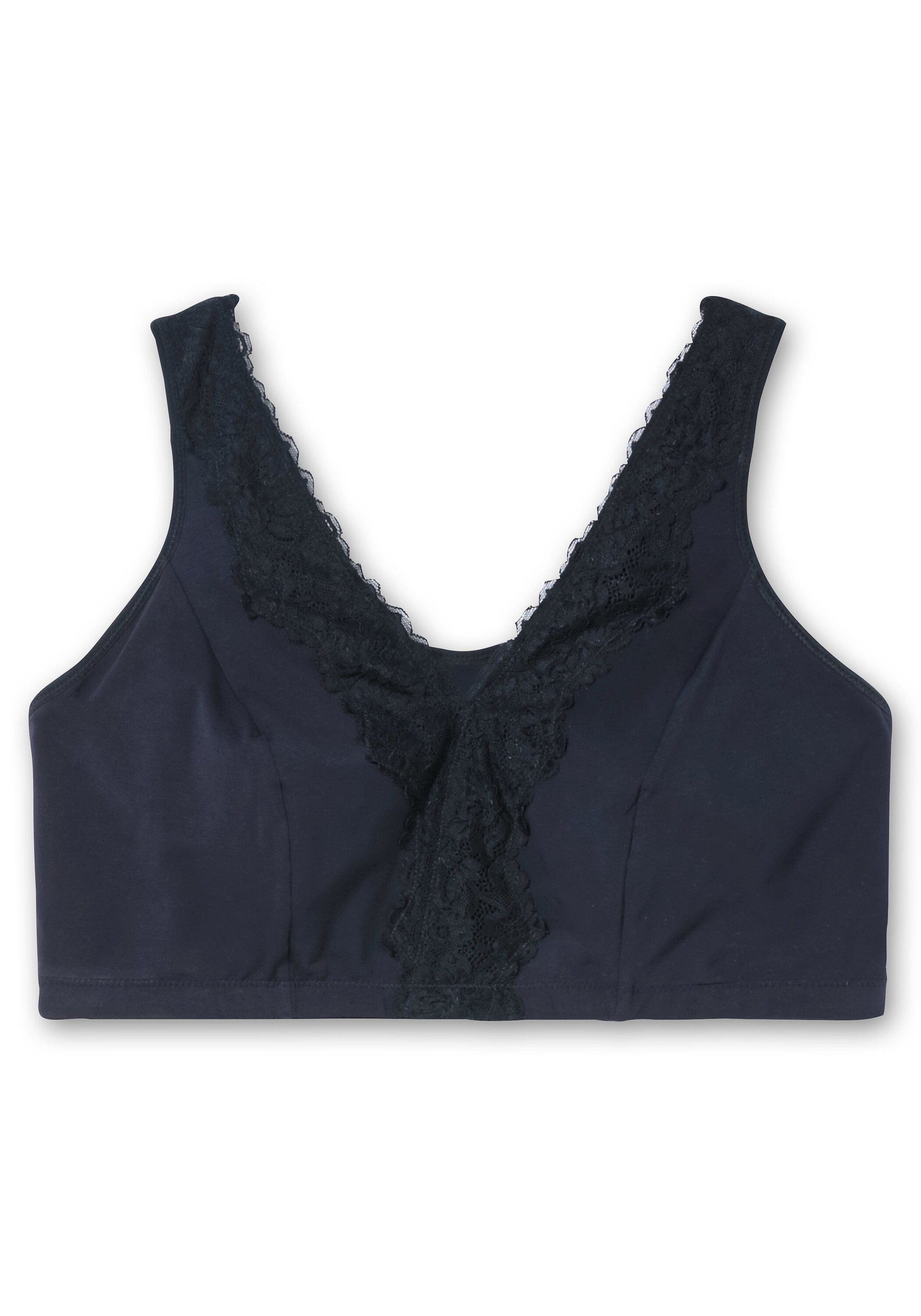 Sheego Bügelloser BH »BH ohne Bügel in Bustier-Form, mit Spitzenborte«