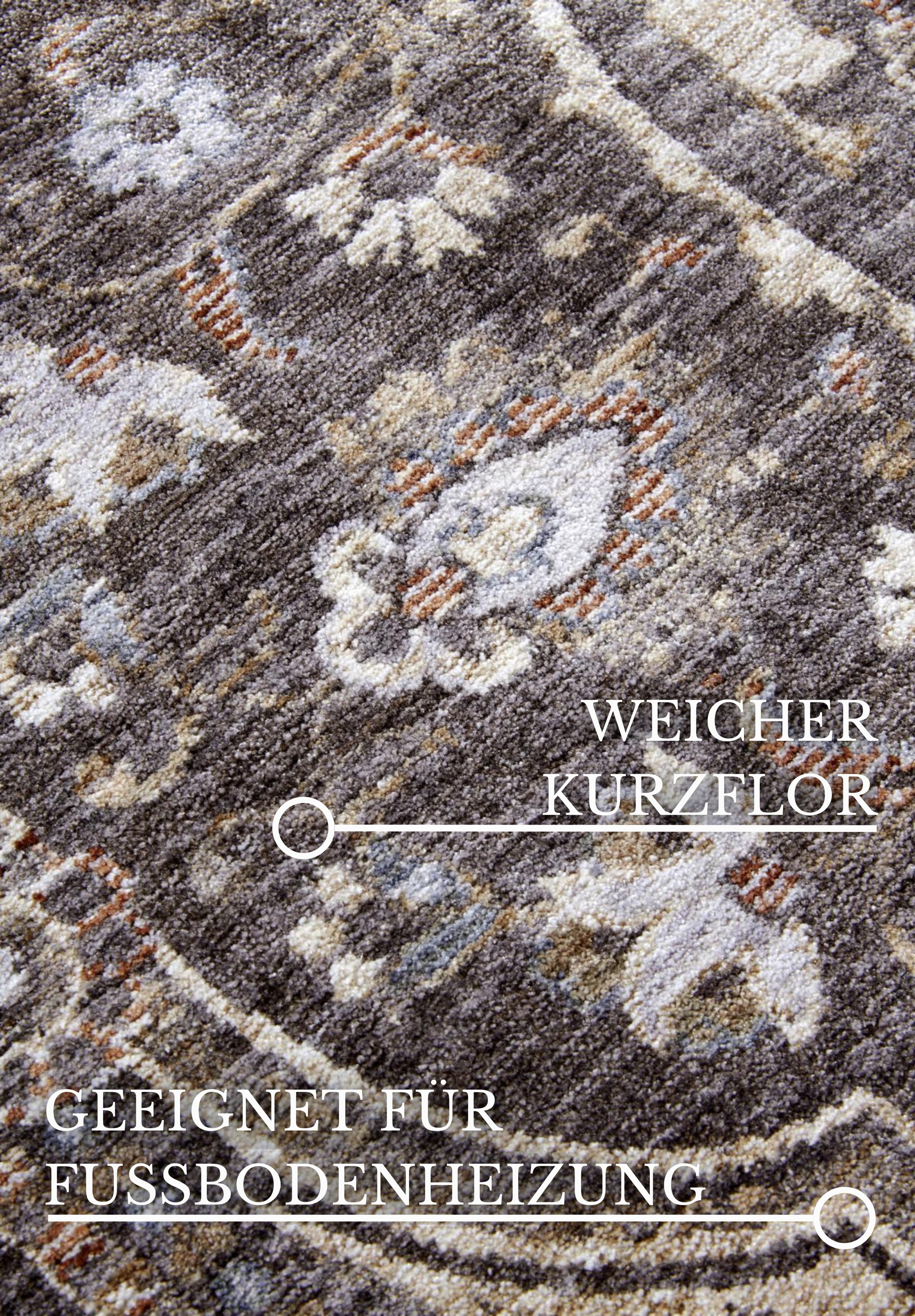 Villeroy & Boch Teppich »Renata«, rechteckig, 7 mm Höhe, Läufer, Orientalisch, Fransen, Wohnzimmer, Schlafzimmer, Vintage