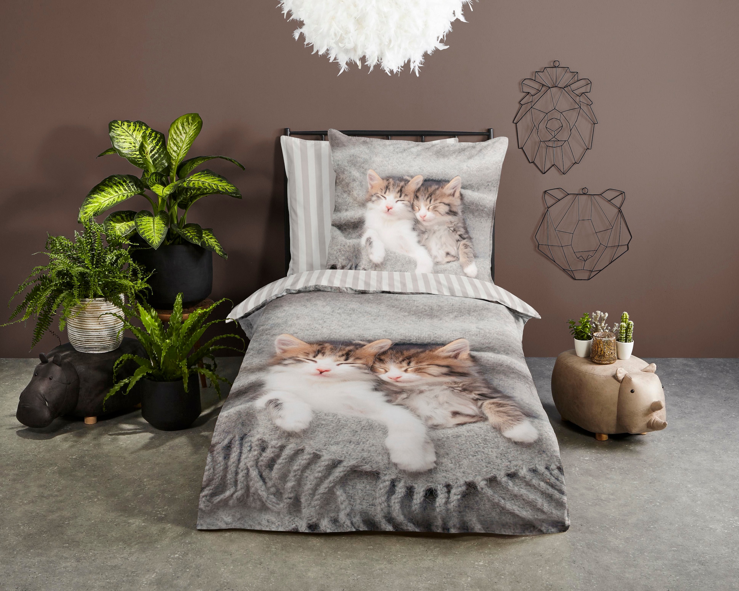 PURE luxury collection Kinderbettwäsche »Snooze«, Trocknet schnell